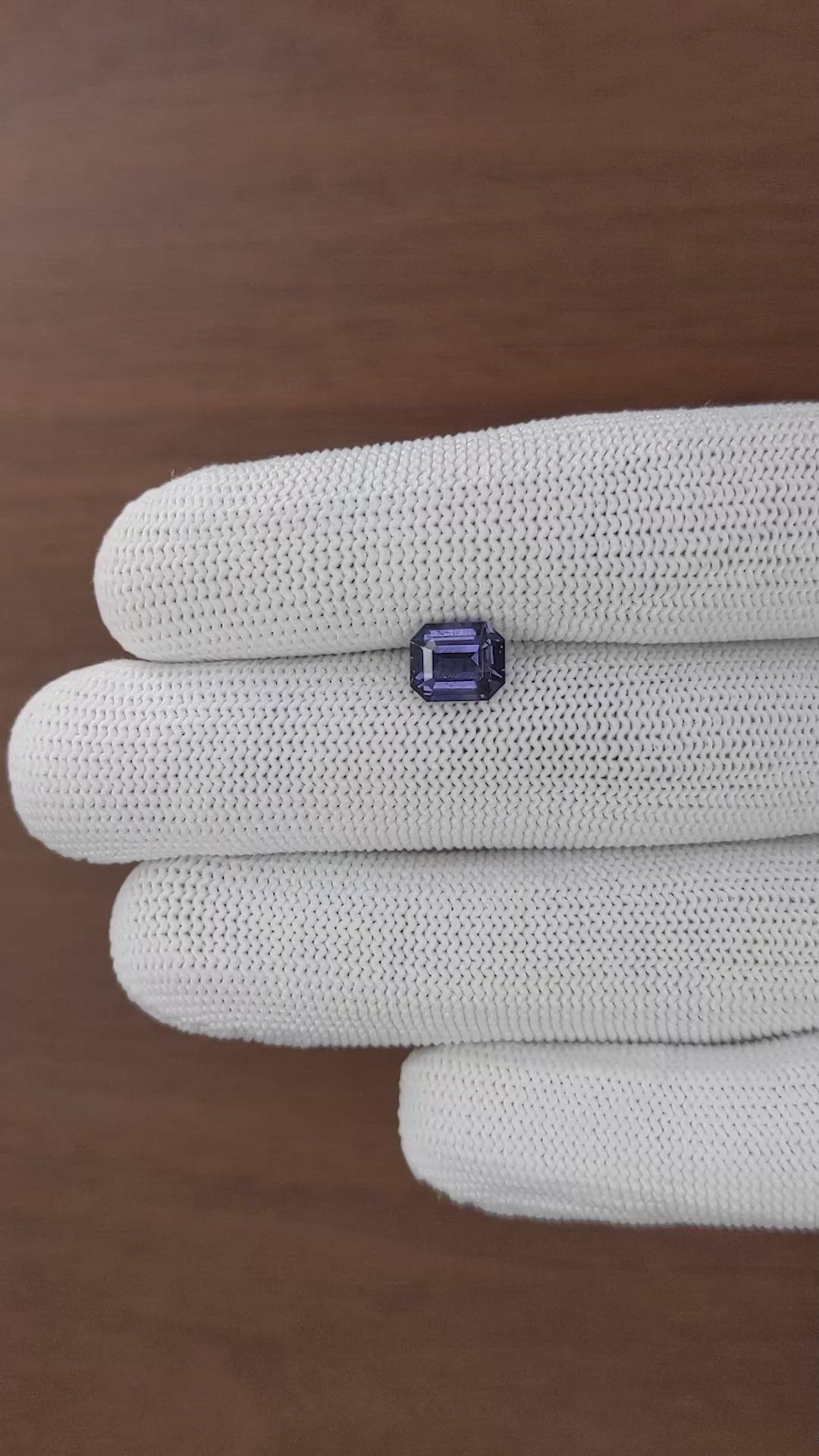 2.06 Ct. Bluish Purple Spinel from Tanzania Size Video