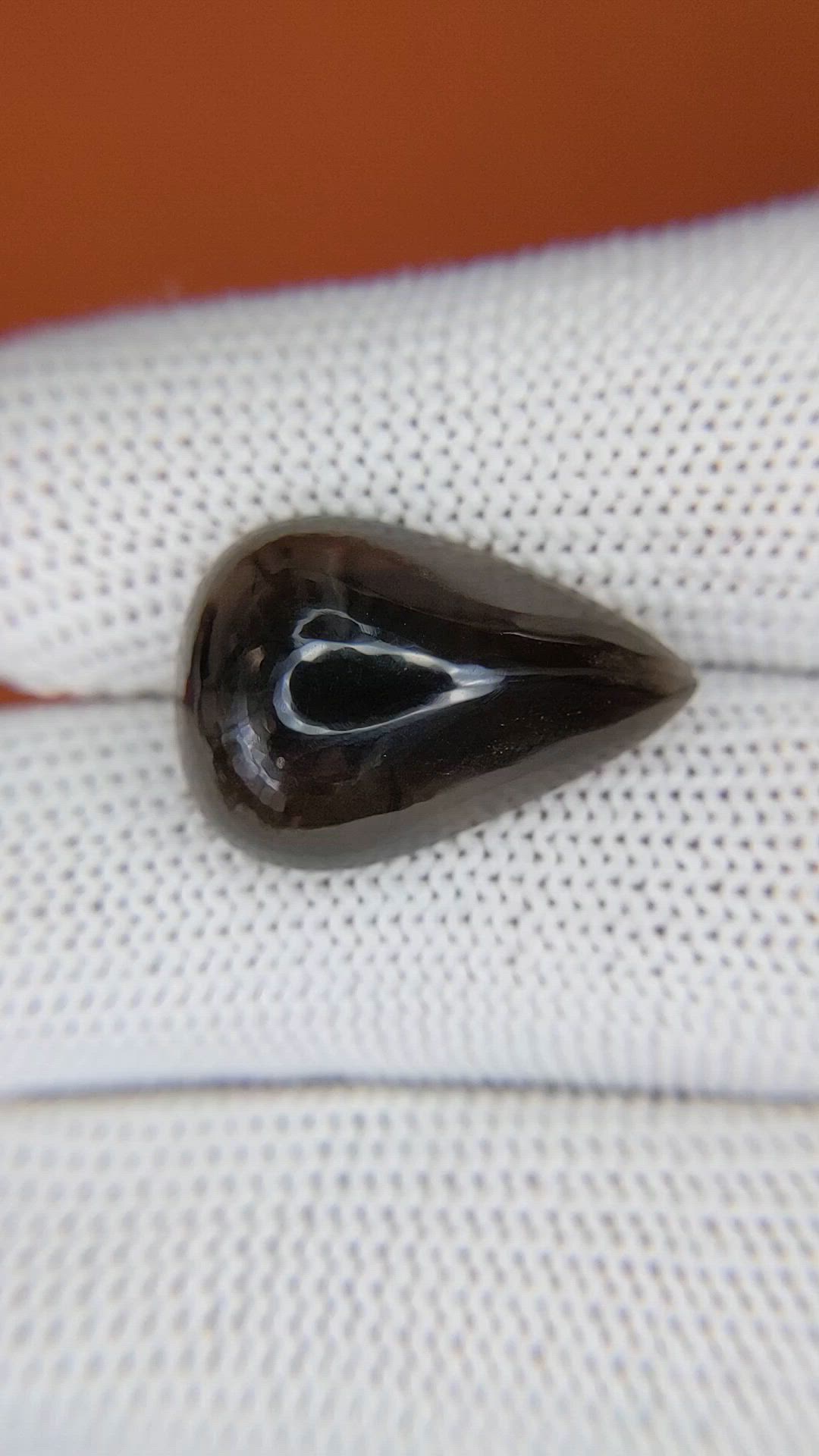 11.23 Ct. Brown Cabochon Smokey Quartz from Ceylon (Sri Lanka) Size Video