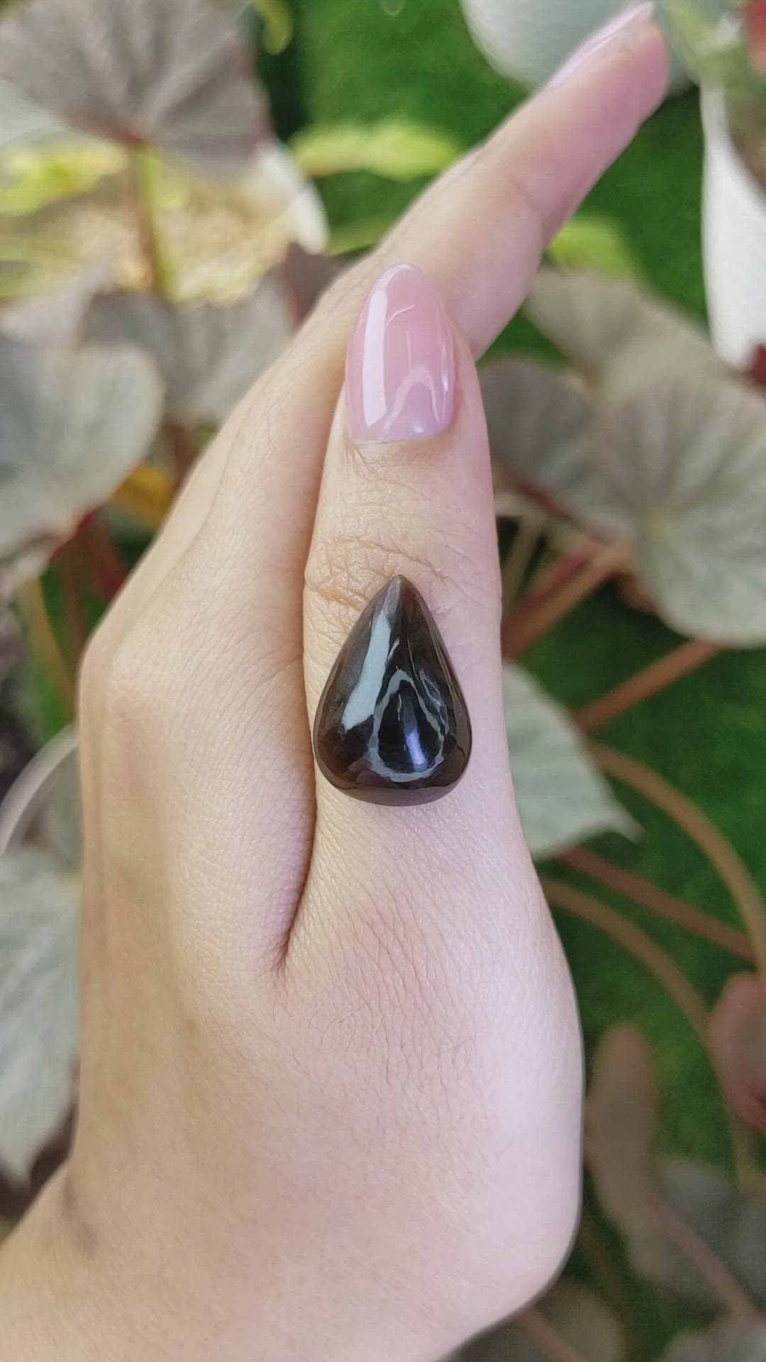 11.23 Ct. Brown Cabochon Smokey Quartz from Ceylon (Sri Lanka) Size Video