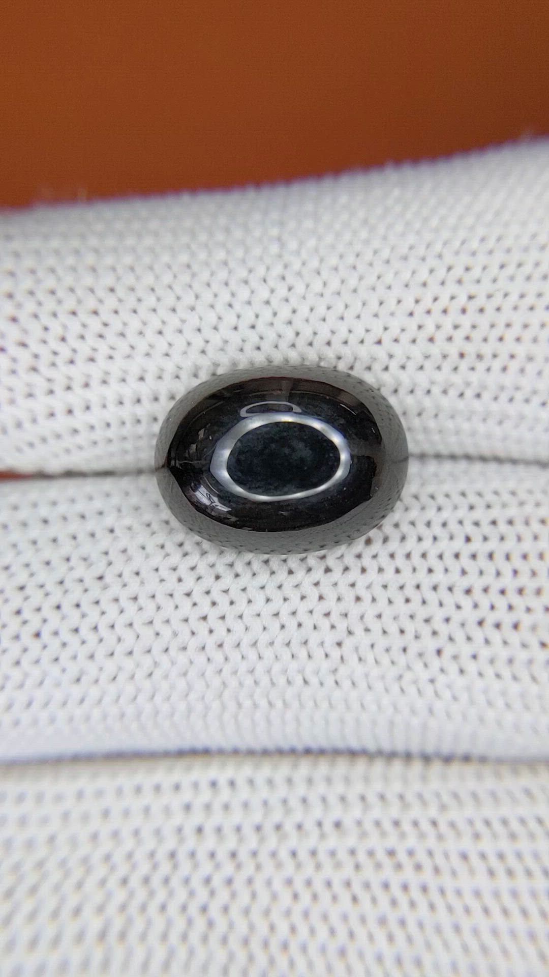 9.21 Ct. Reddish Brown Cabochon Smokey Quartz from Ceylon (Sri Lanka) Size Video