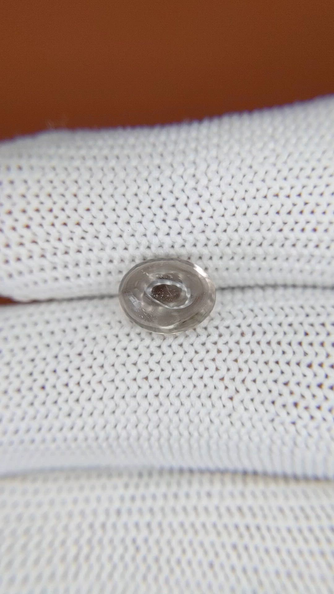 1.98 Ct. Smoky Cabochon Smokey Quartz from Ceylon (Sri Lanka) Size Video