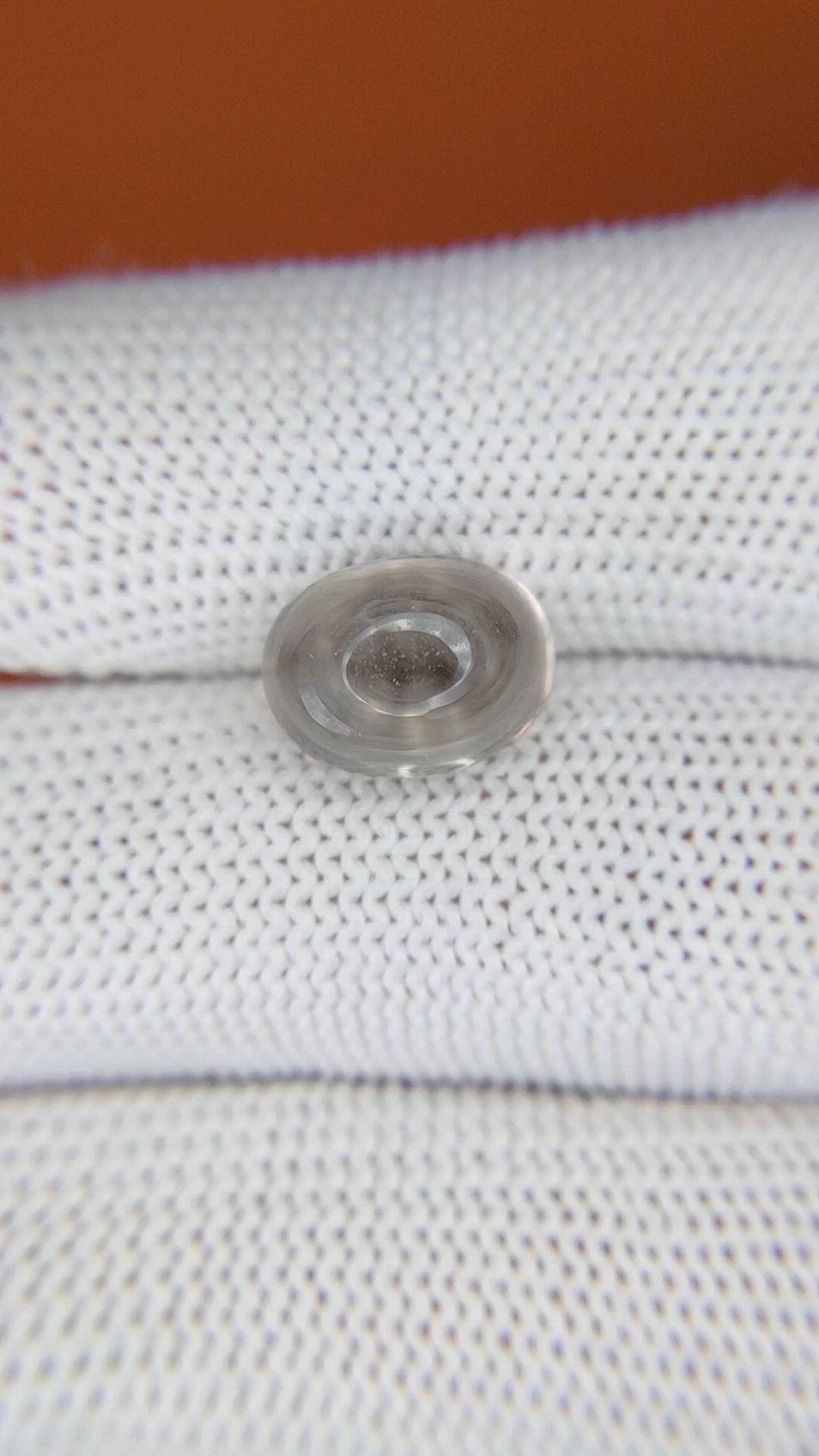4.61 Ct. Smoky Cabochon Smokey Quartz from Ceylon (Sri Lanka) Size Video