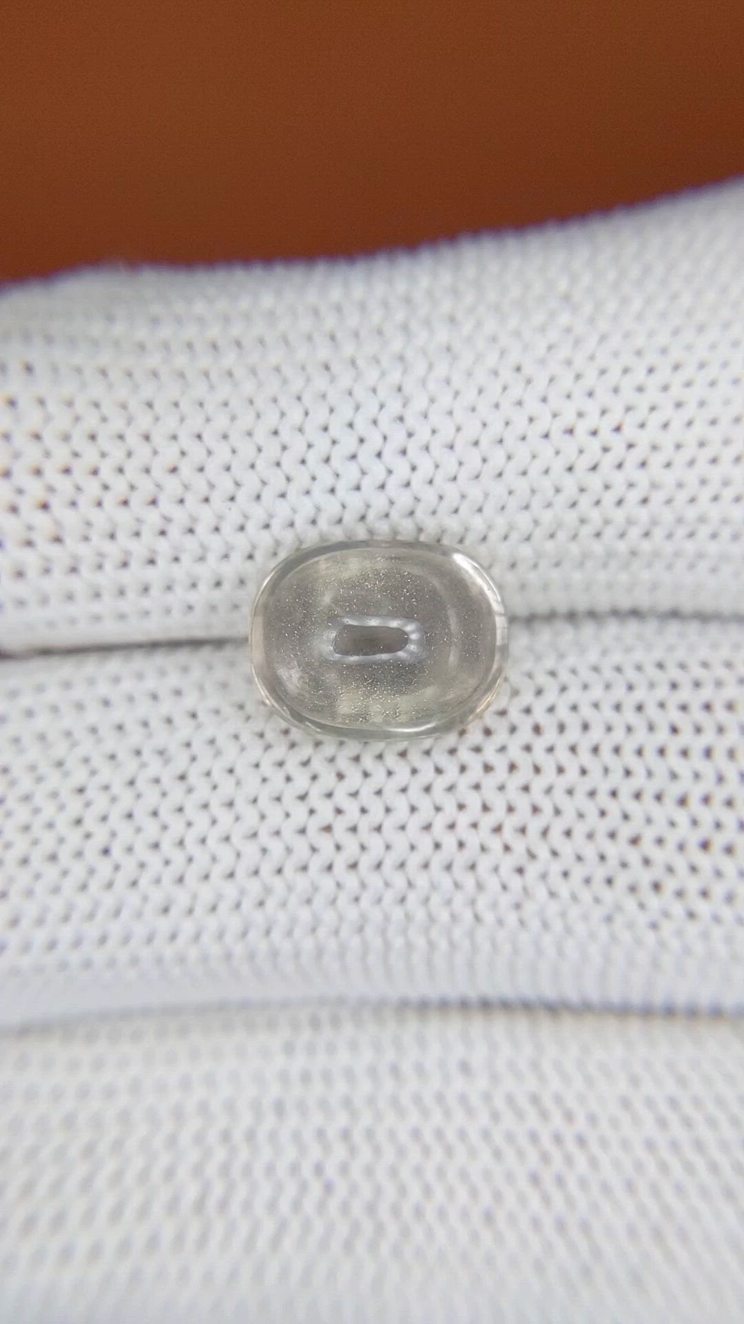 3.53 Ct. Yellowish Brown Cabochon Smokey Quartz from Ceylon (Sri Lanka) Size Video