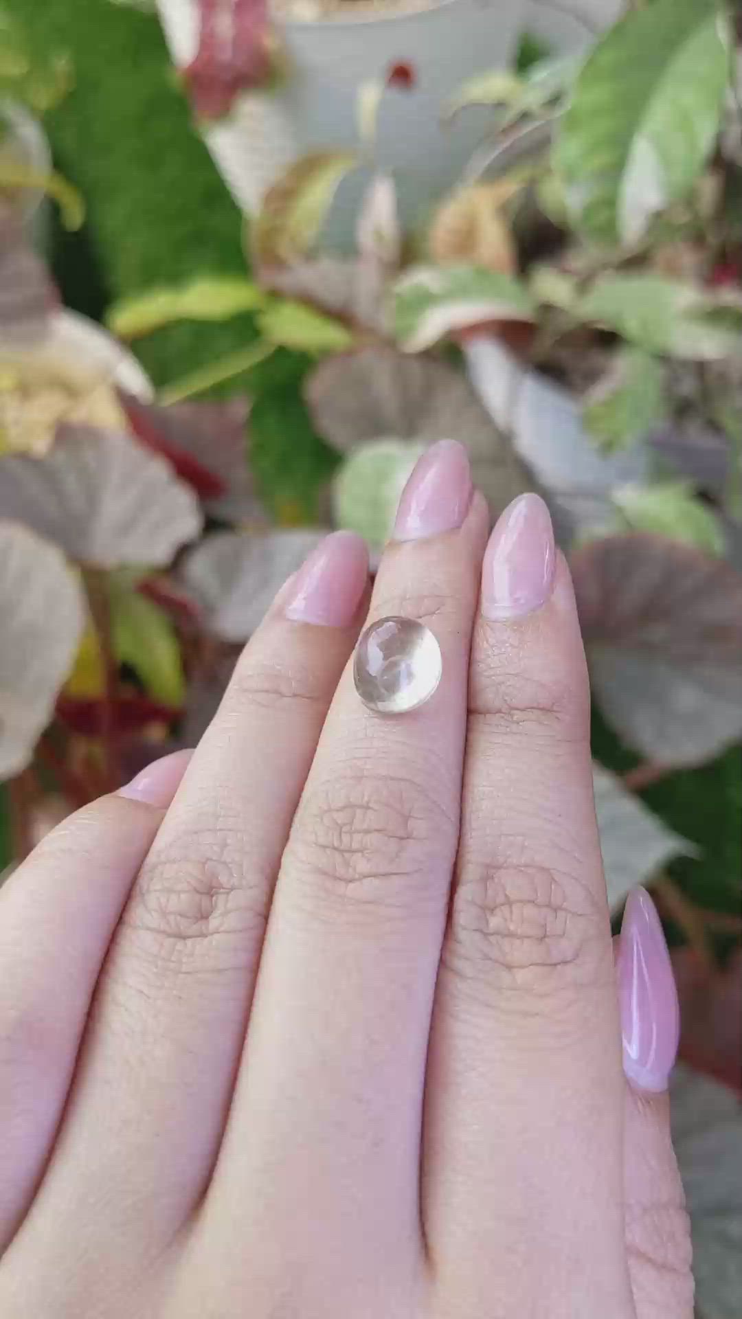 4.71 Ct. Smoky Cabochon Smokey Quartz from Ceylon (Sri Lanka) Size Video