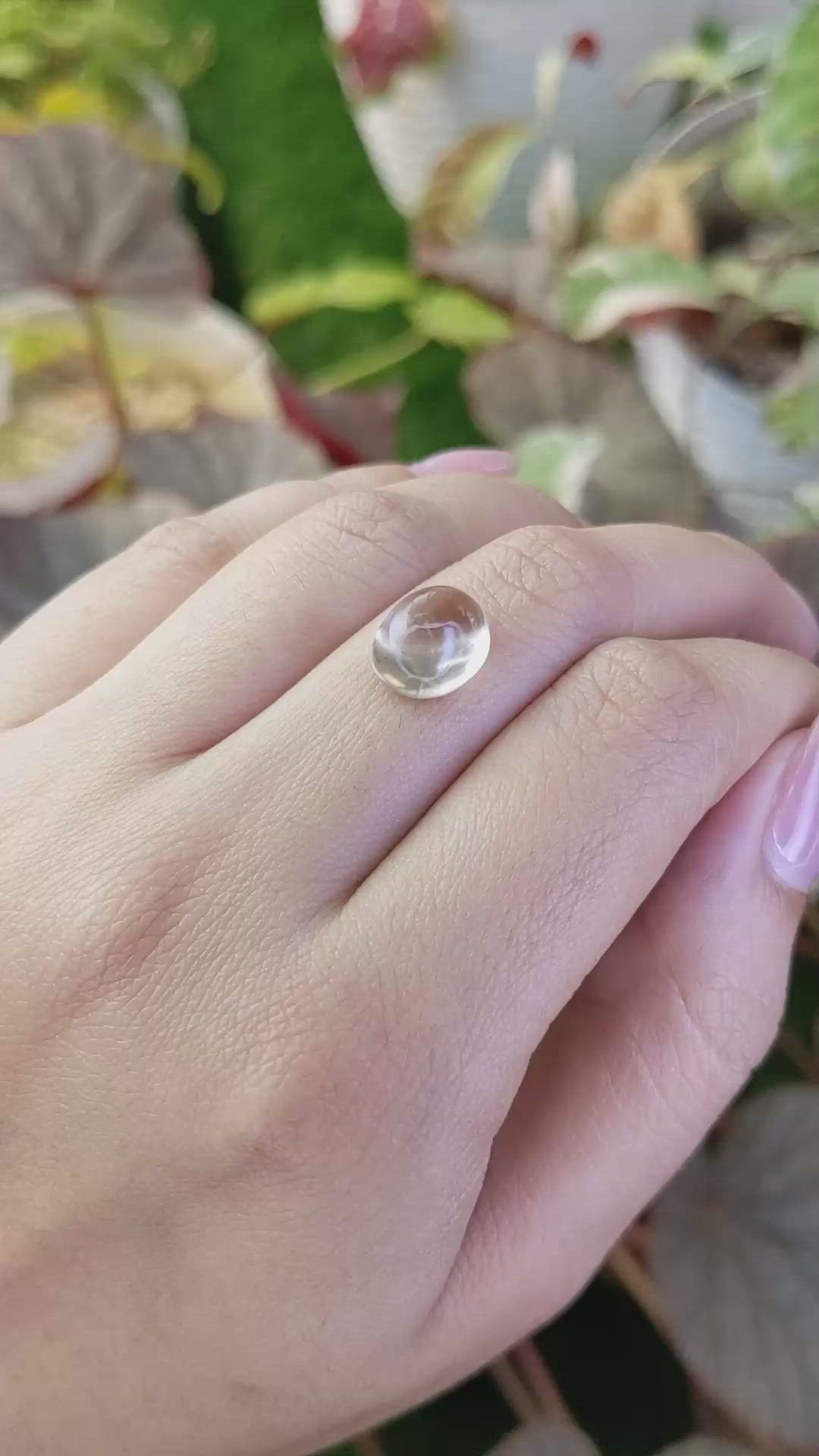 4.71 Ct. Smoky Cabochon Smokey Quartz from Ceylon (Sri Lanka) Size Video