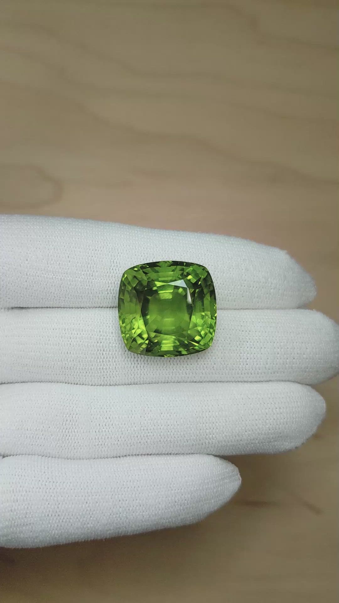 44.98 Ct. Green (Lime Green) Peridot from Pakistan Size Video