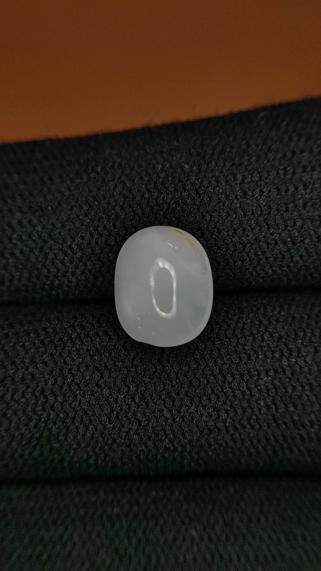 3.86 Ct. White Cabochon Moonstone from Ceylon (Sri Lanka) Size Video
