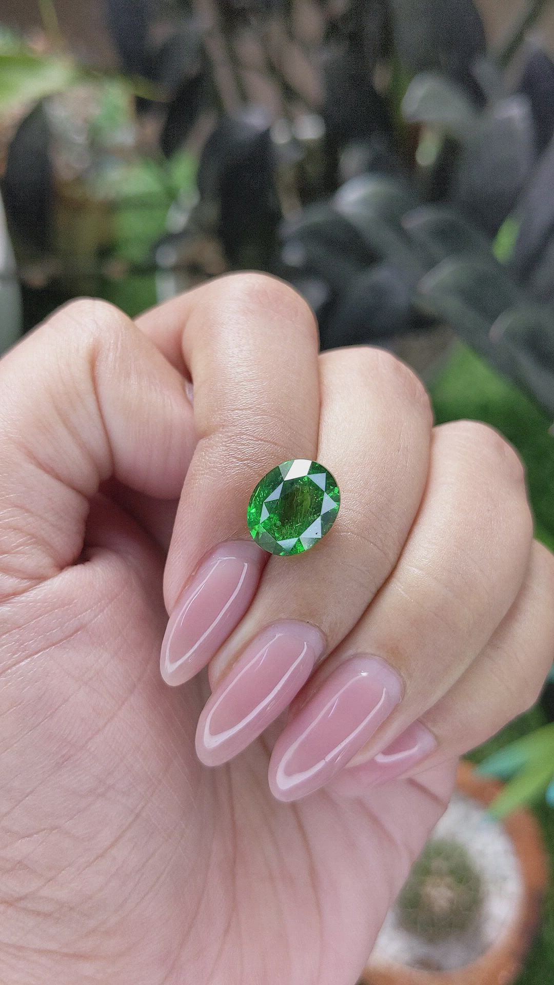5.02 Ct. Tsavorite Garnet from Kenya Size Video