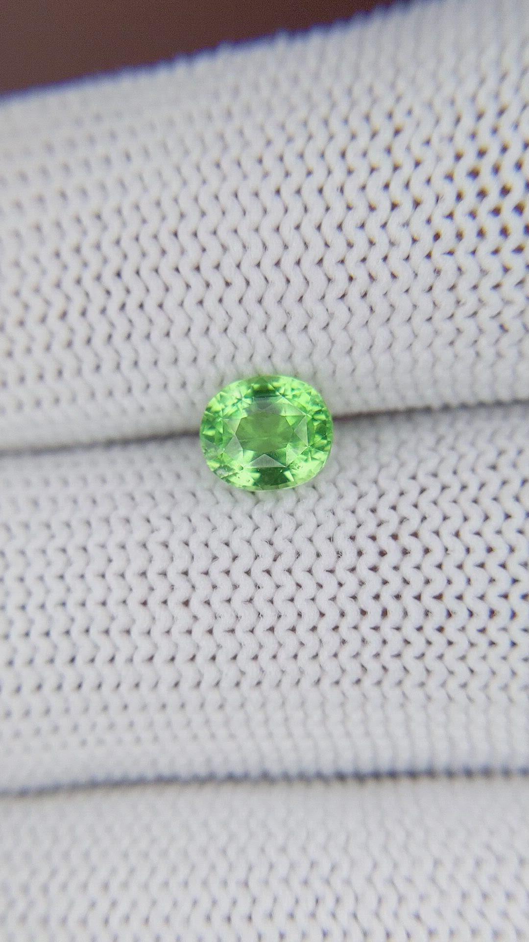 0.98 Ct. Tsavorite Garnet from Kenya Size Video