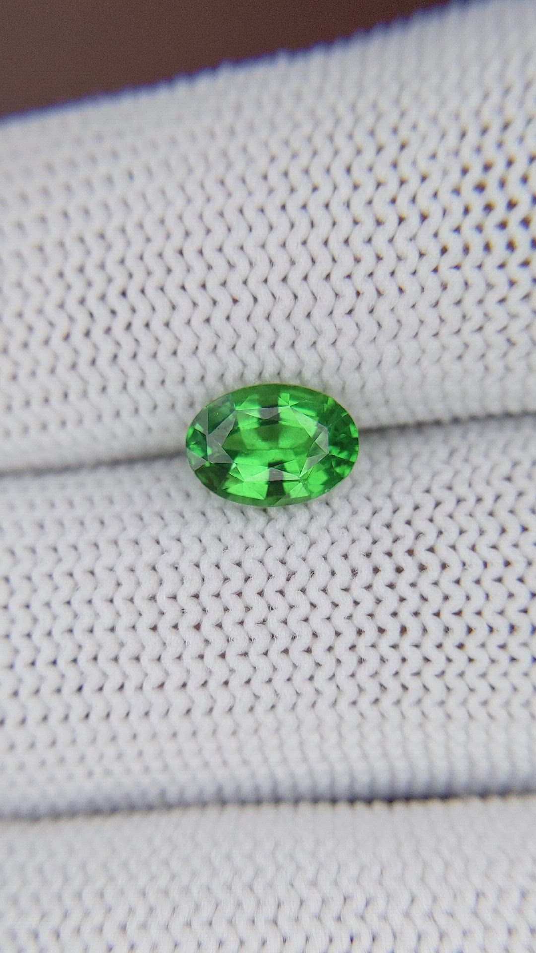 1.35 Ct. Tsavorite Garnet from Tanzania Size Video