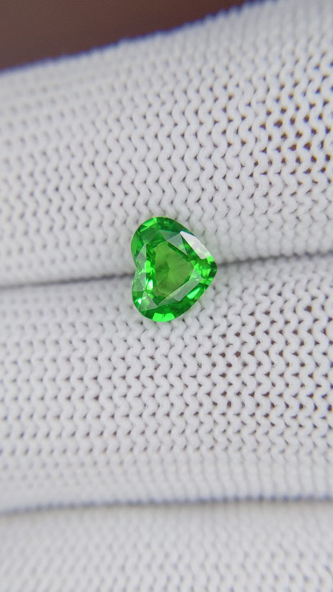 1.11 Ct. Tsavorite Garnet from Tanzania Size Video