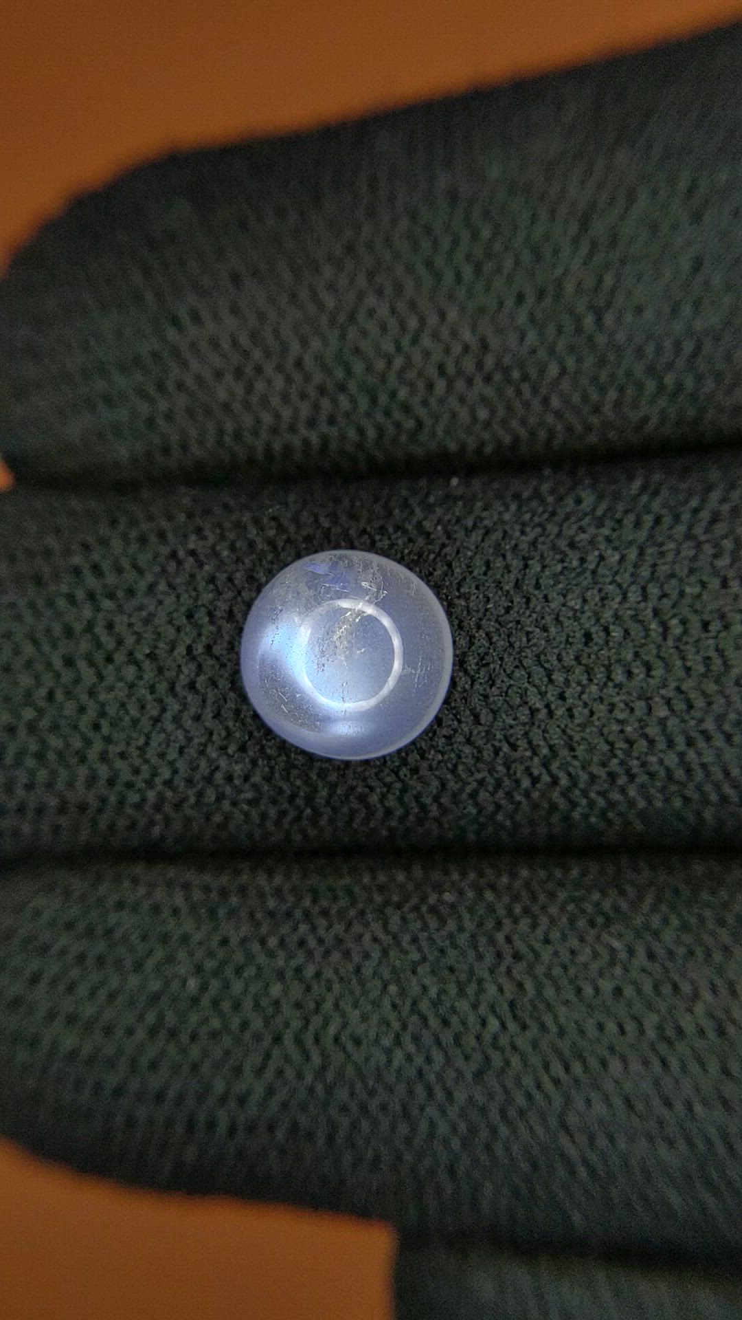 2.09 Ct. Blue Flash Cabochon Moonstone from Ceylon (Sri Lanka) Size Video