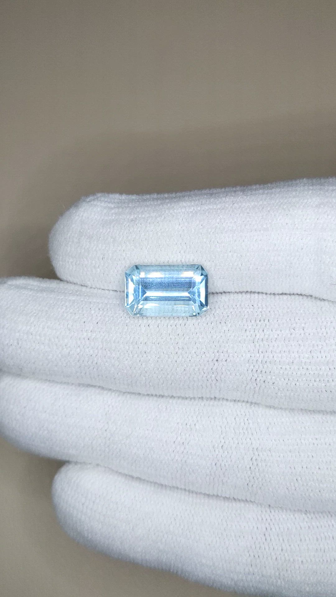 4.89 Ct. Blue Aquamarine from Brazil Size Video