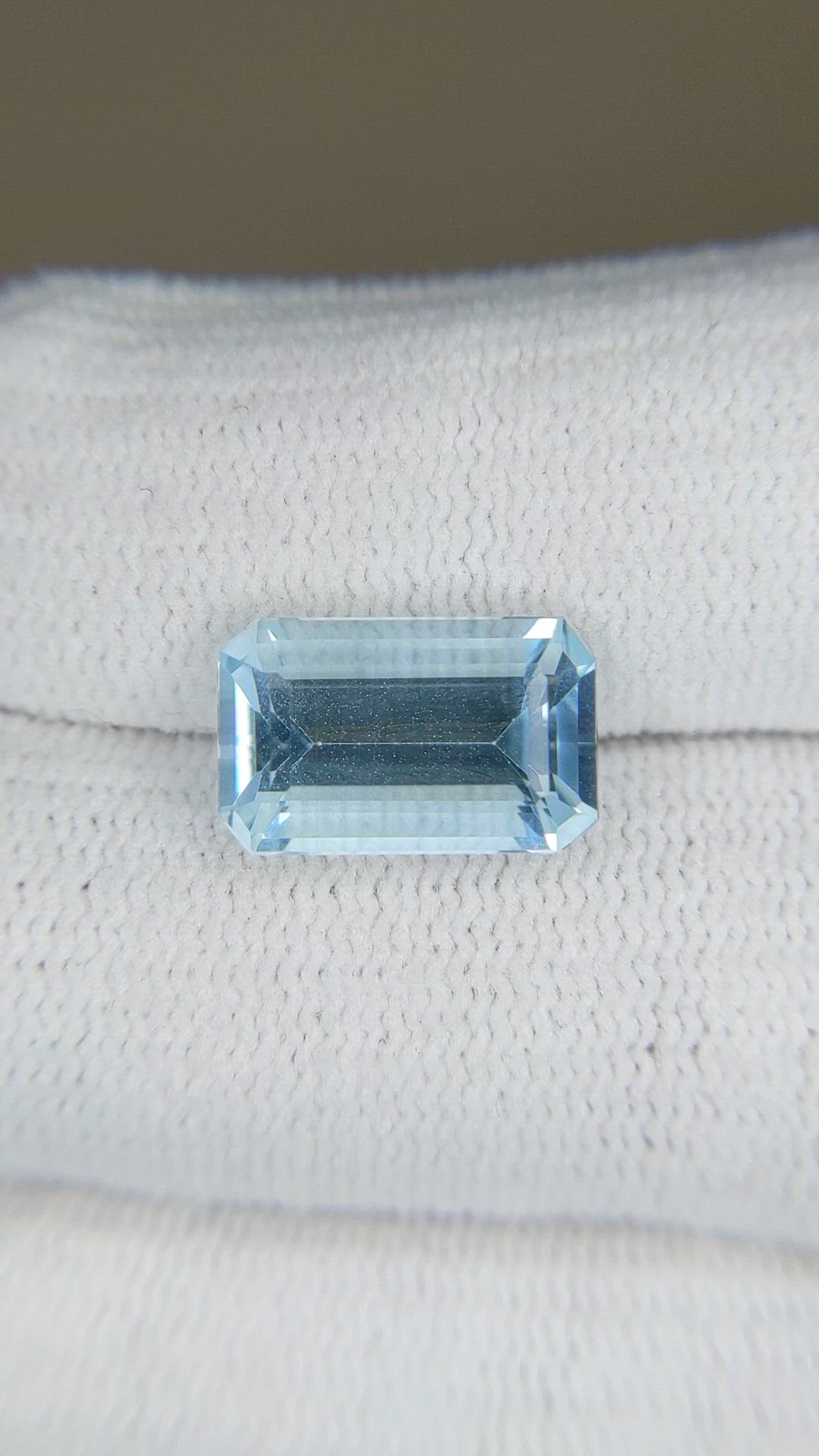 4.89 Ct. Blue Aquamarine from Brazil Size Video