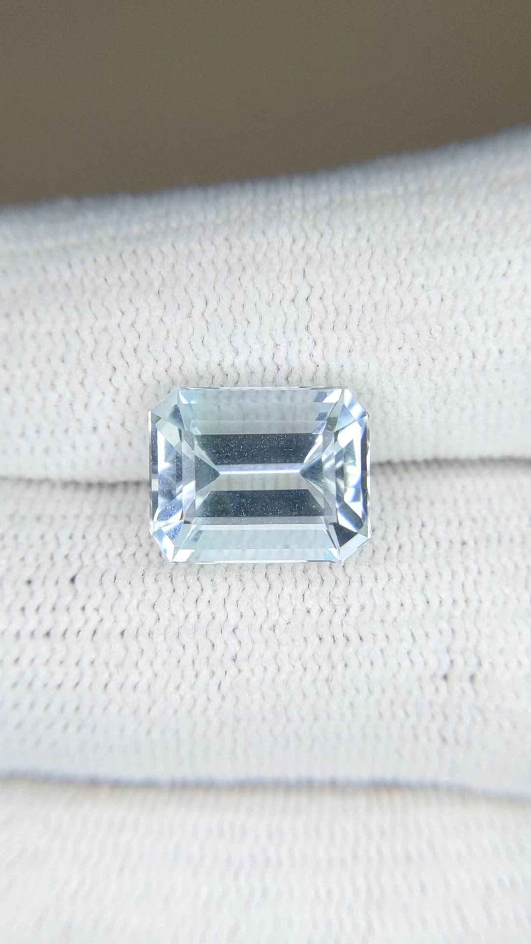 5.23 Ct. Greenish Blue Aquamarine from Brazil Size Video