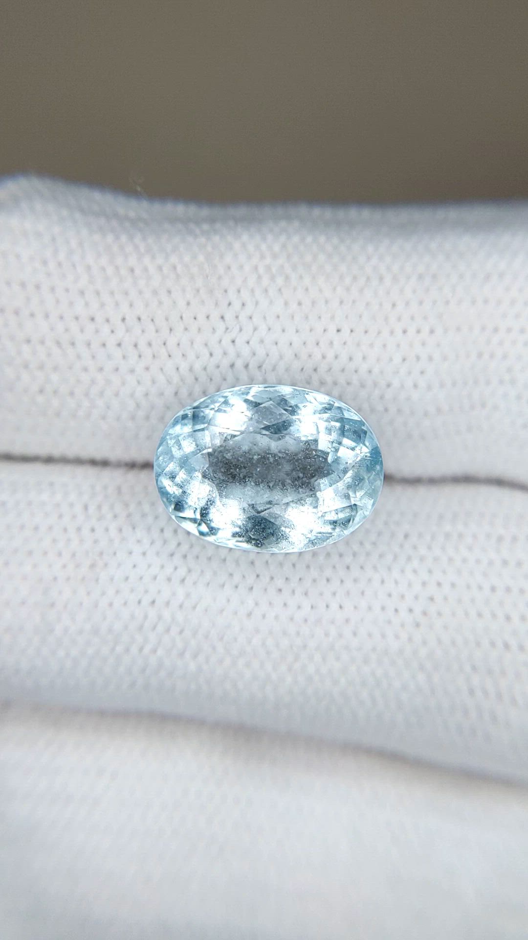 5.59 Ct. Blue Aquamarine from Brazil Size Video