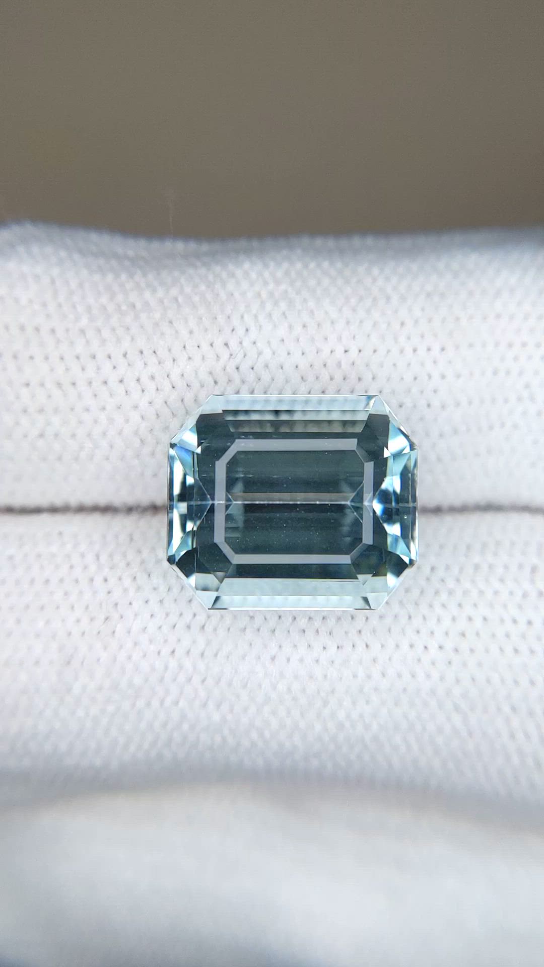 8.51 Ct. Blue Aquamarine from Brazil Size Video