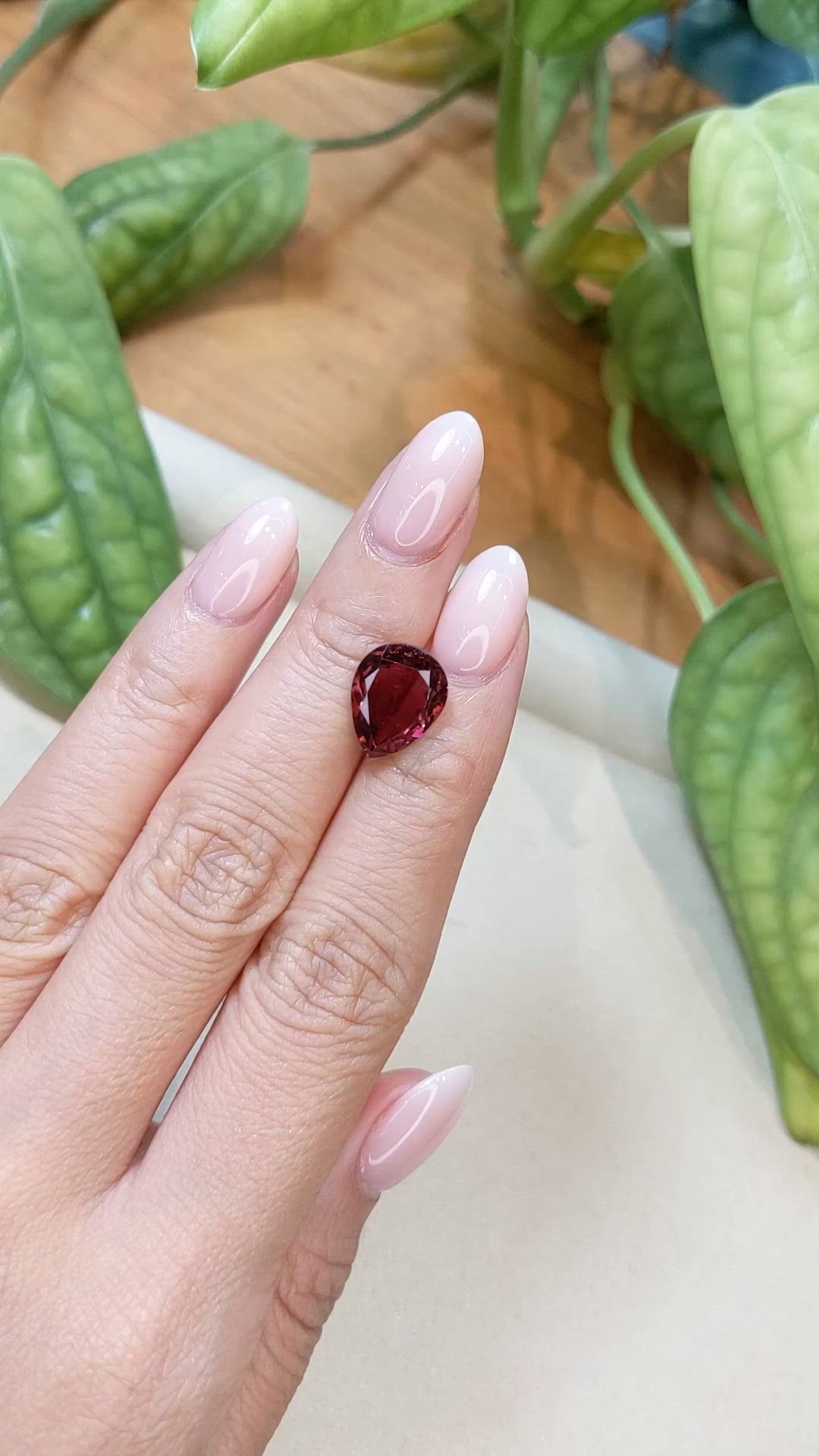 4.11 Ct. Purple Tourmaline from Brazil Size Video