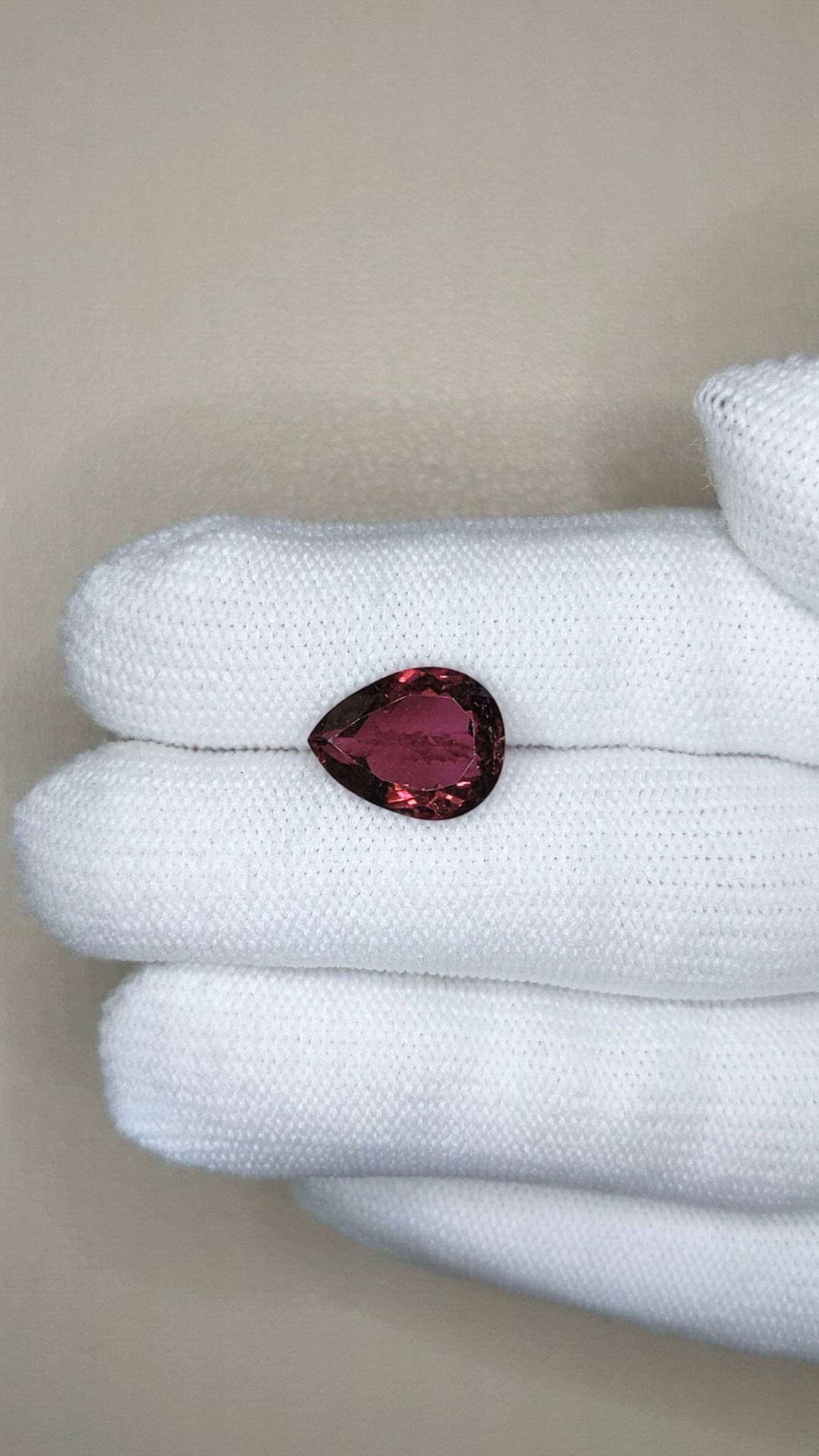 4.11 Ct. Purple Tourmaline from Brazil Size Video