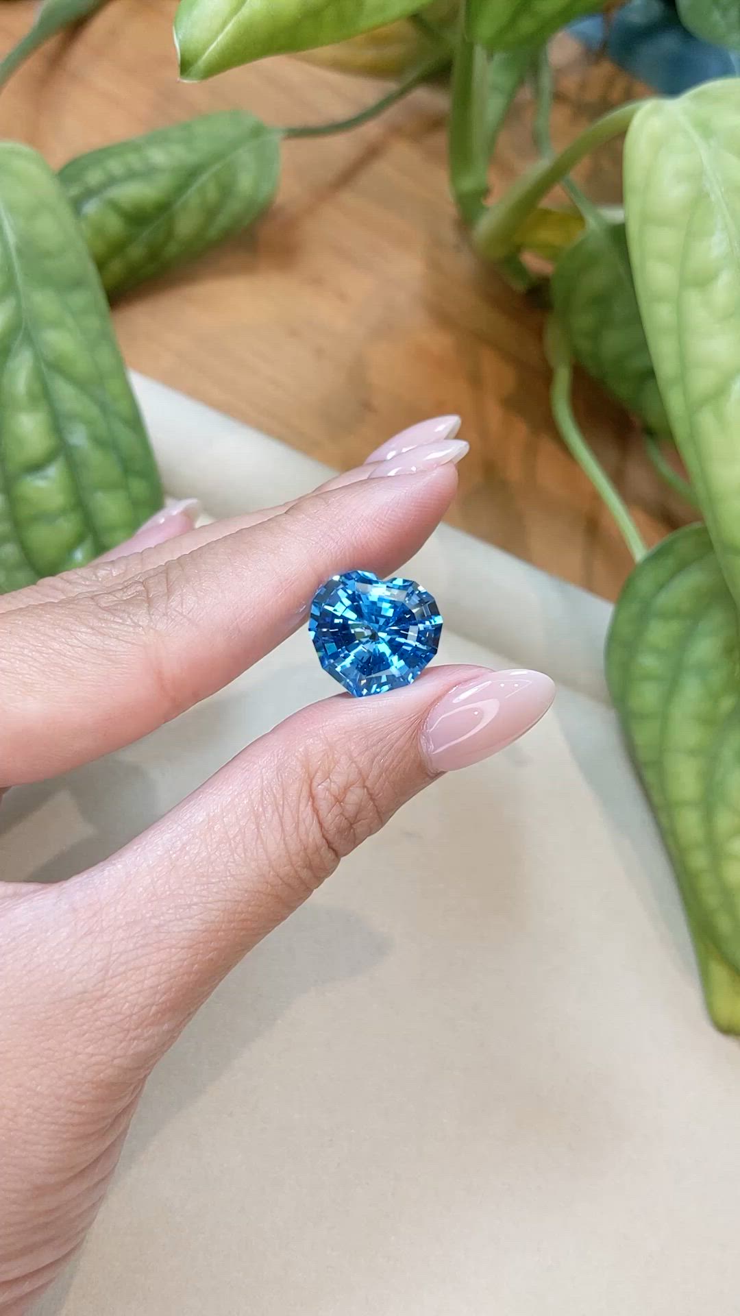 17.02 Ct. Swiss Blue Topaz from Brazil Size Video