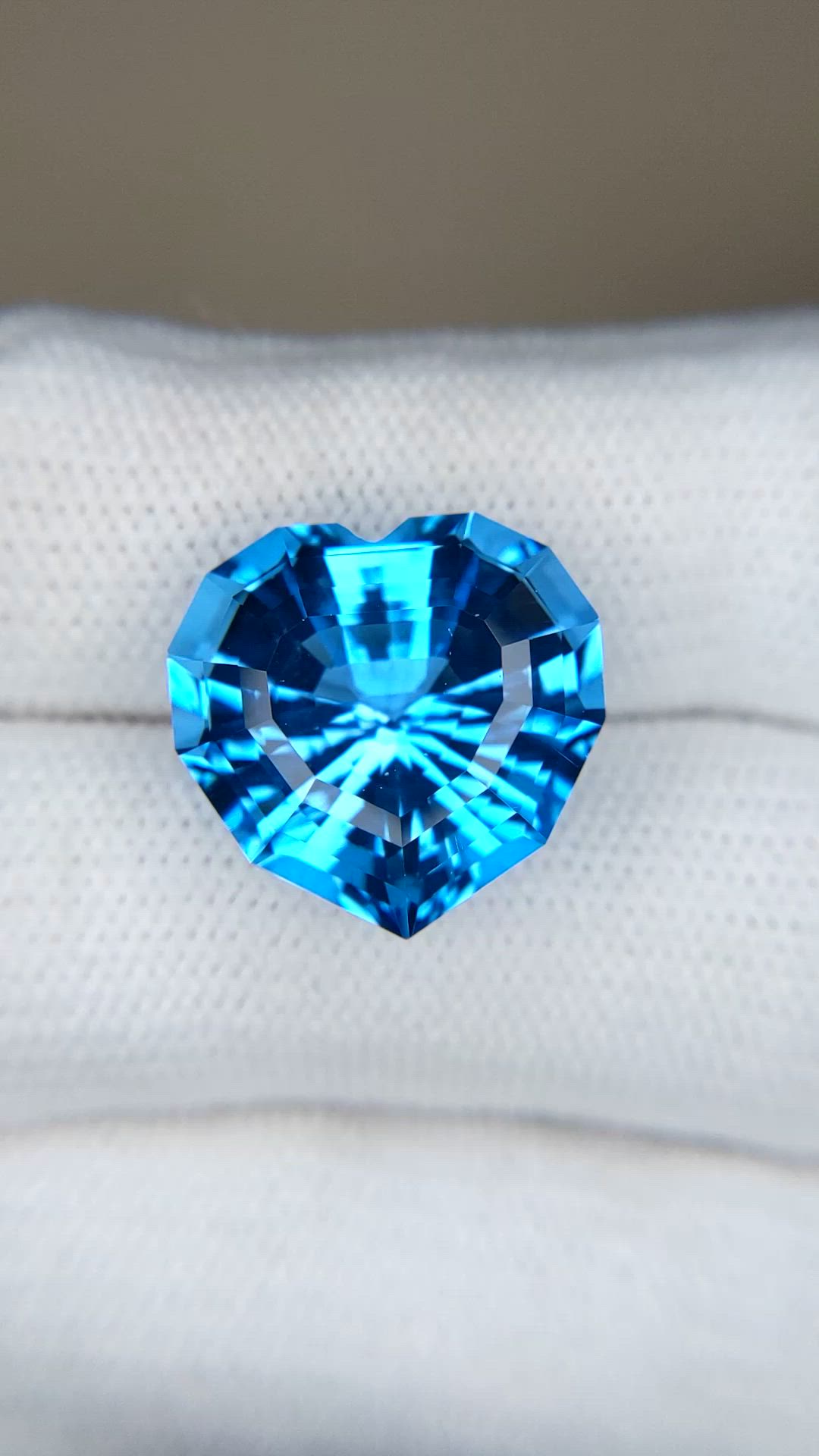 17.02 Ct. Swiss Blue Topaz from Brazil Size Video