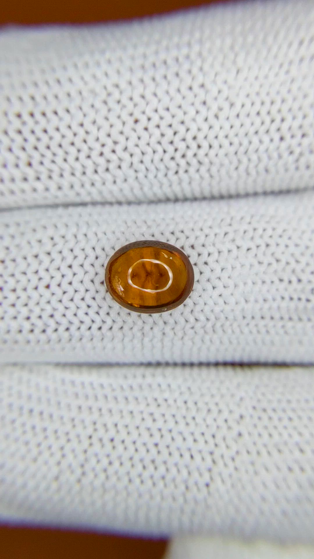 1.89 Ct. Orange Cabochon Hessonite Garnet from Madagascar Size Video