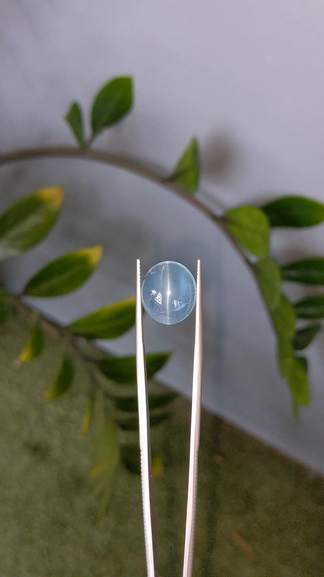 9.34 Ct. Blue Cabochon Aquamarine from Madagascar Size Video
