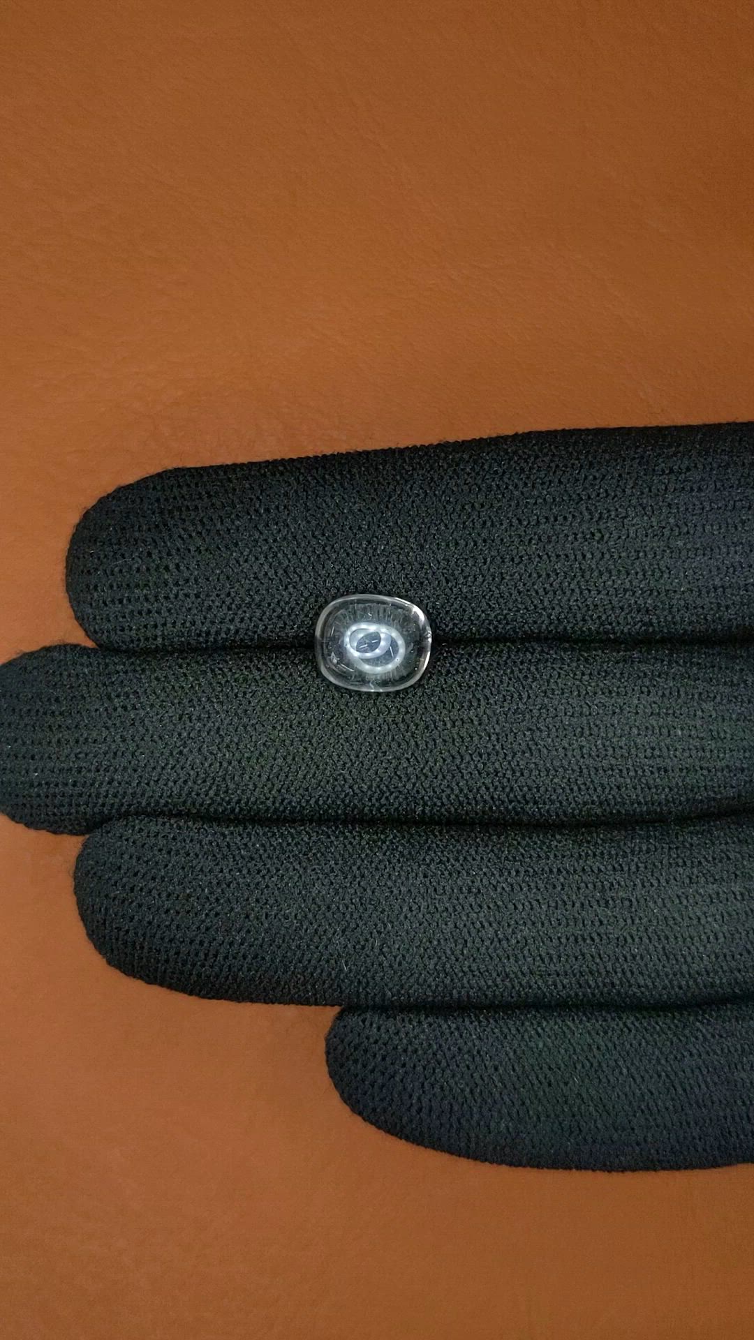 3.70 Ct. White Cabochon Quartz from Madagascar Size Video
