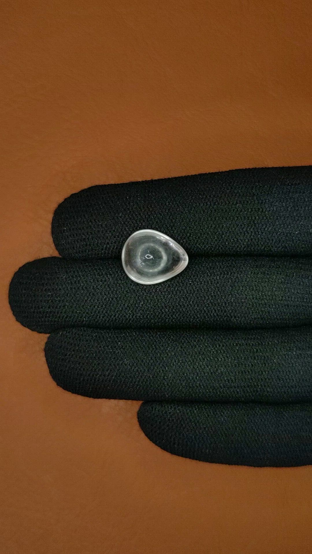 7.07 Ct. White Cabochon Quartz from Madagascar Size Video