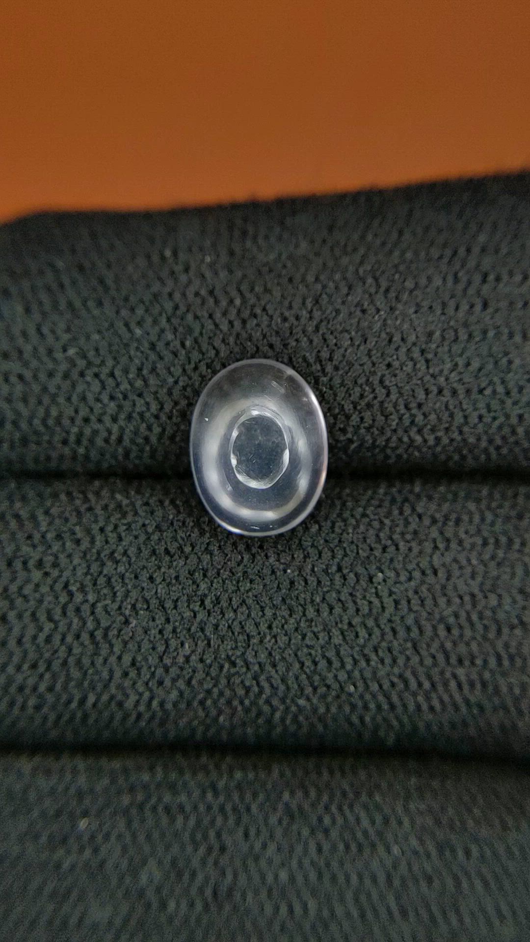 2.69 Ct. White Cabochon Quartz from Madagascar Size Video