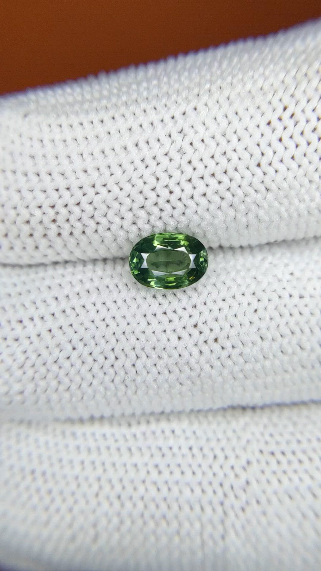 1.16 Ct. Green Zircon from Ceylon (Sri Lanka) Size Video