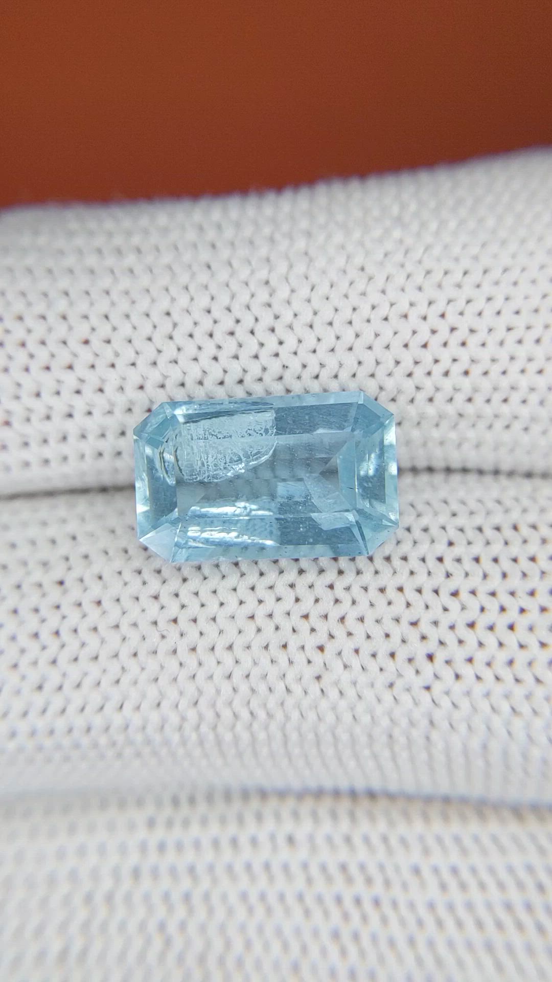 4.77 Ct. Blue Aquamarine from Madagascar Size Video
