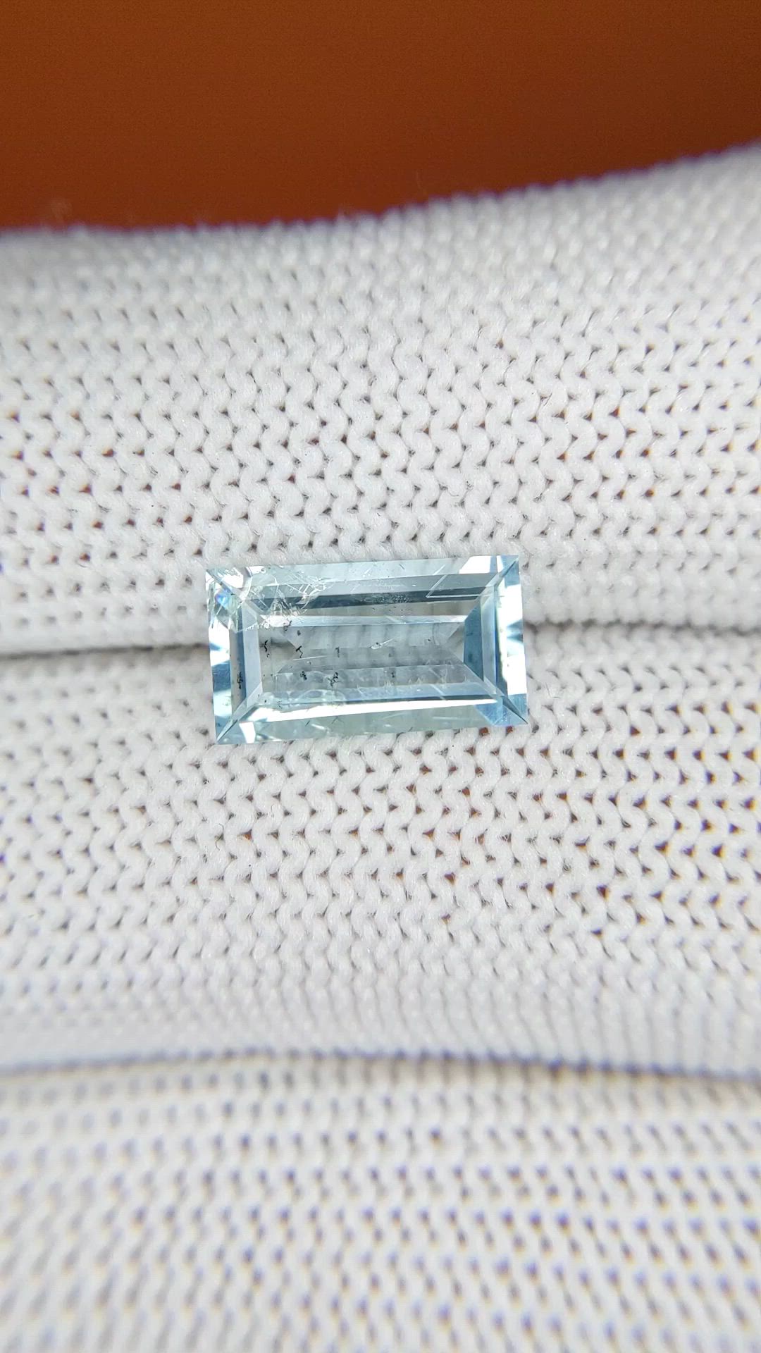 2.04 Ct. Blue Aquamarine from Madagascar Size Video