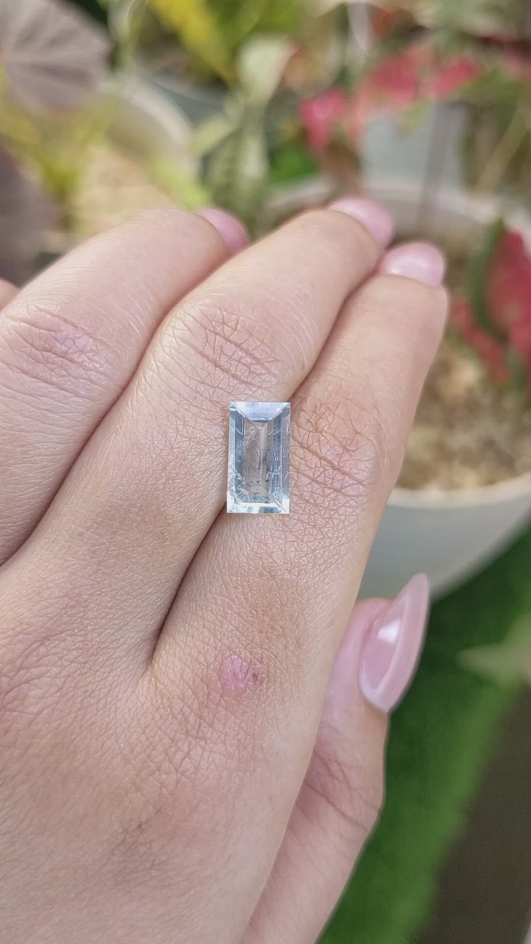 2.04 Ct. Blue Aquamarine from Madagascar Size Video