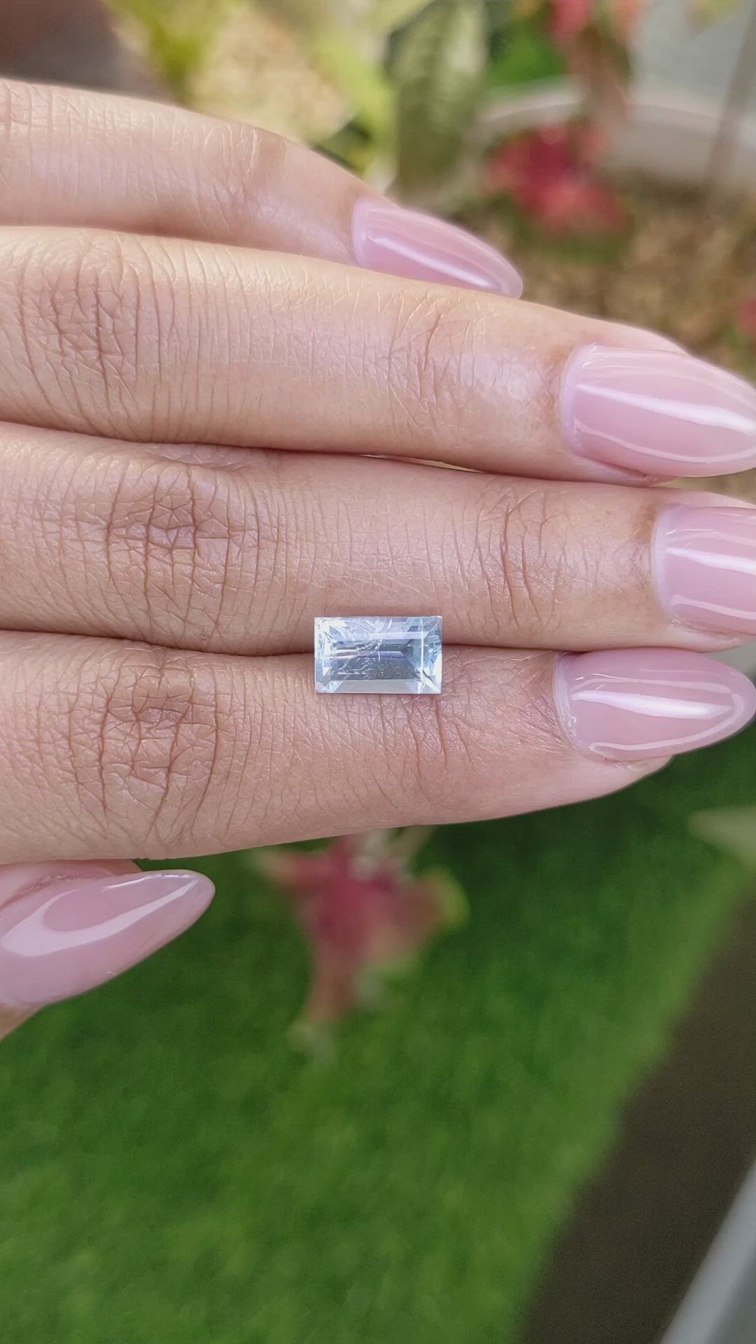 1.76 Ct. Blue Aquamarine from Madagascar Size Video