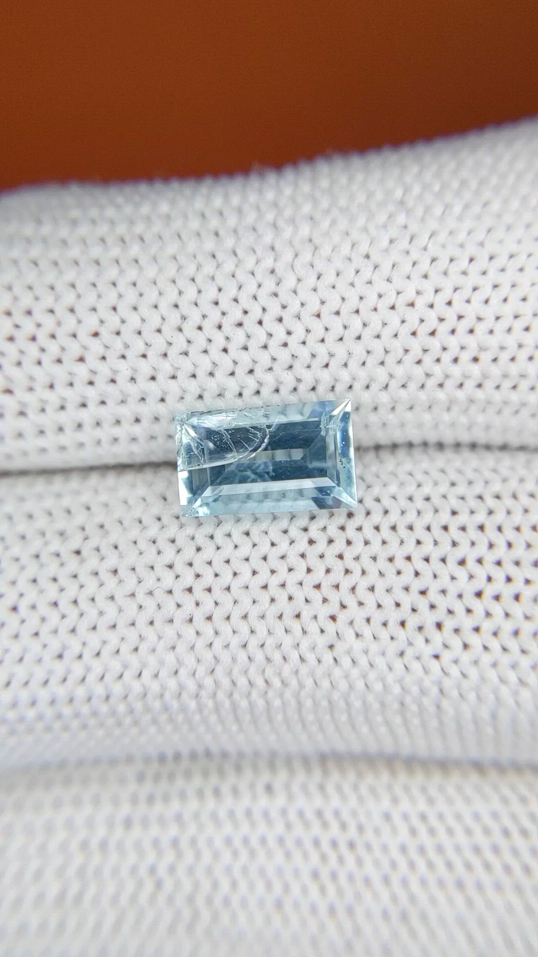 1.76 Ct. Blue Aquamarine from Madagascar Size Video