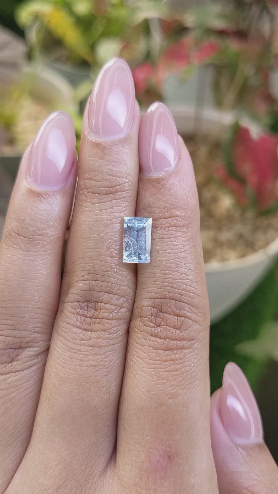 1.76 Ct. Blue Aquamarine from Madagascar Size Video