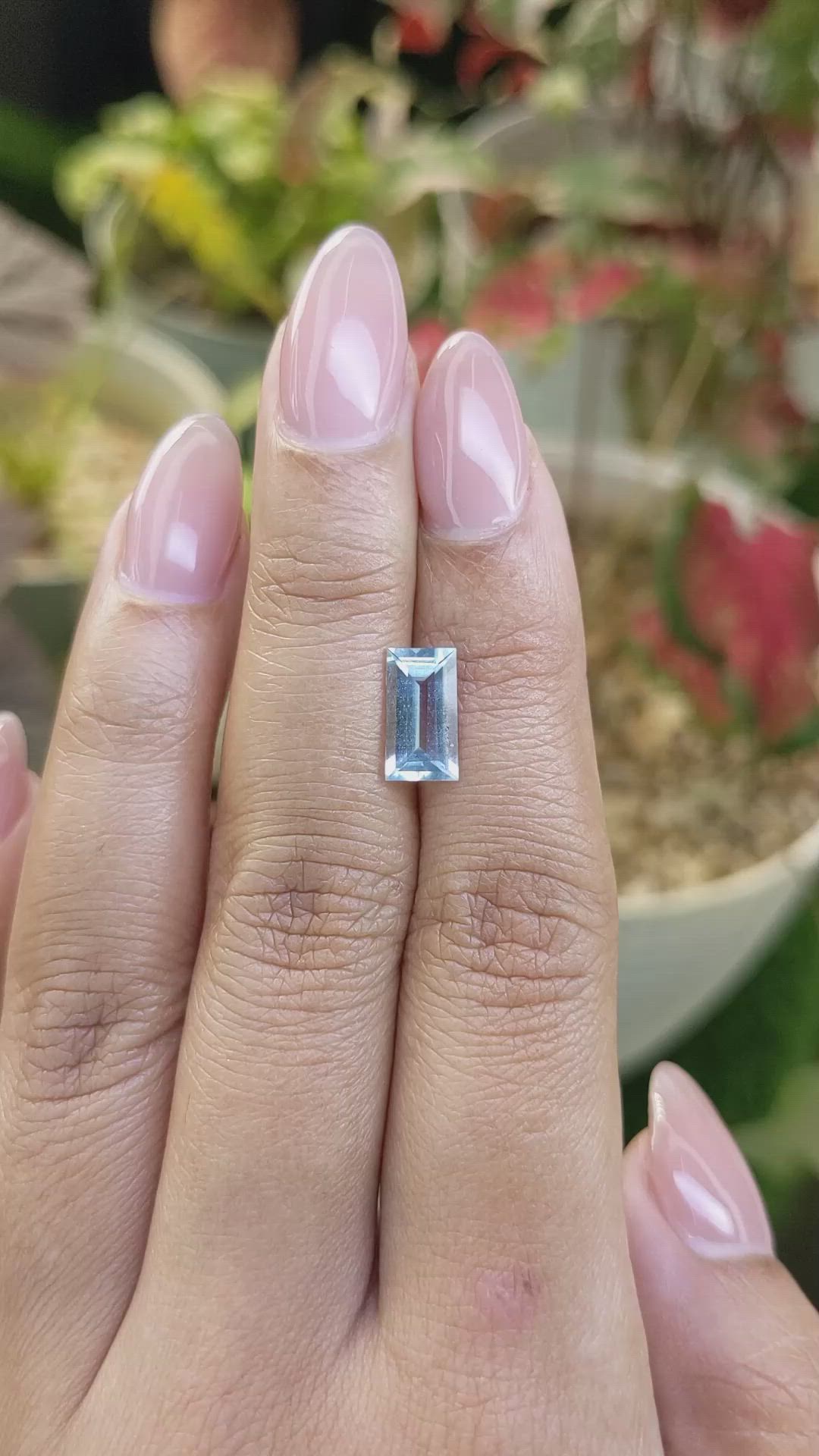 1.52 Ct. Blue Aquamarine from Madagascar Size Video