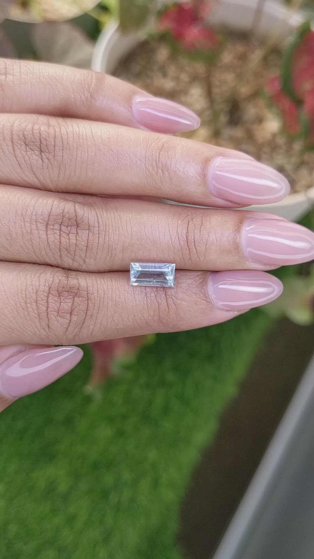 1.44 Ct. Blue Aquamarine from Madagascar Size Video