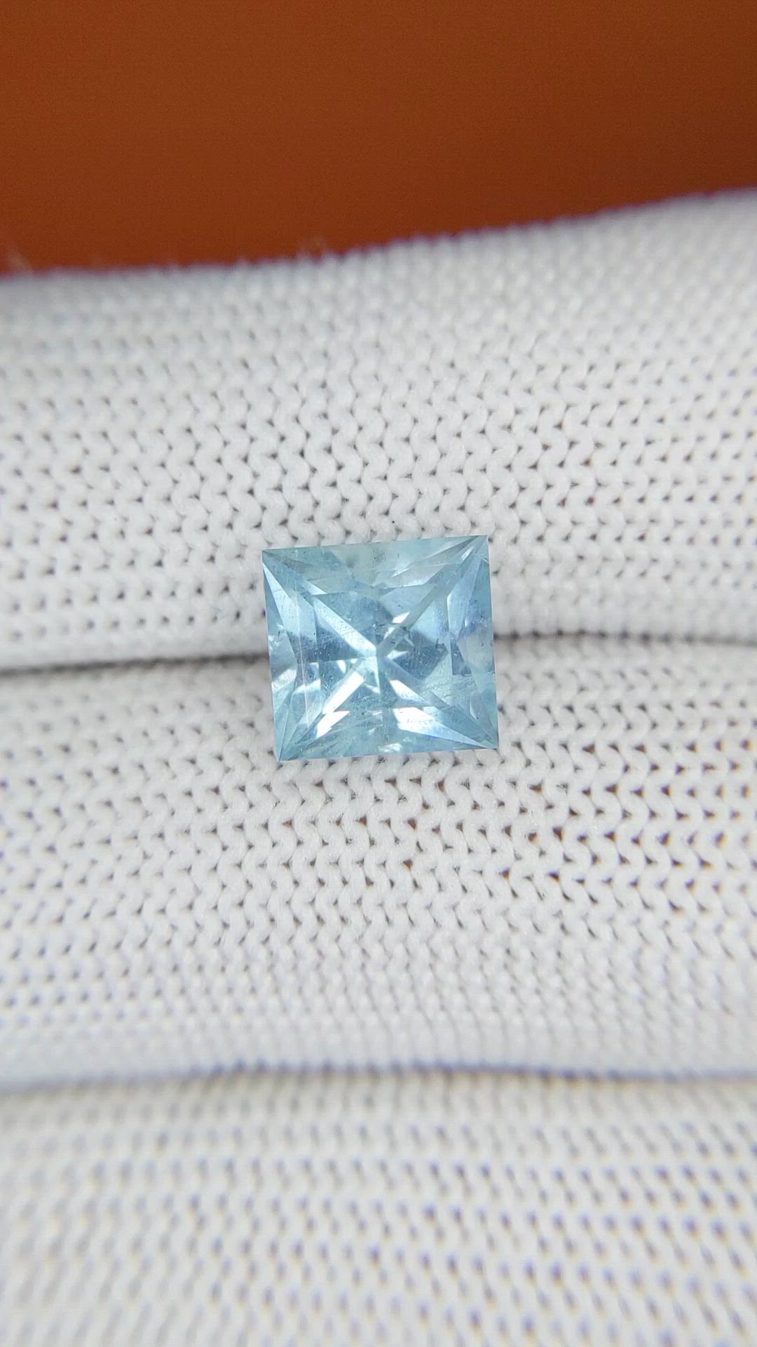 2.51 Ct. Blue Aquamarine from Madagascar Size Video