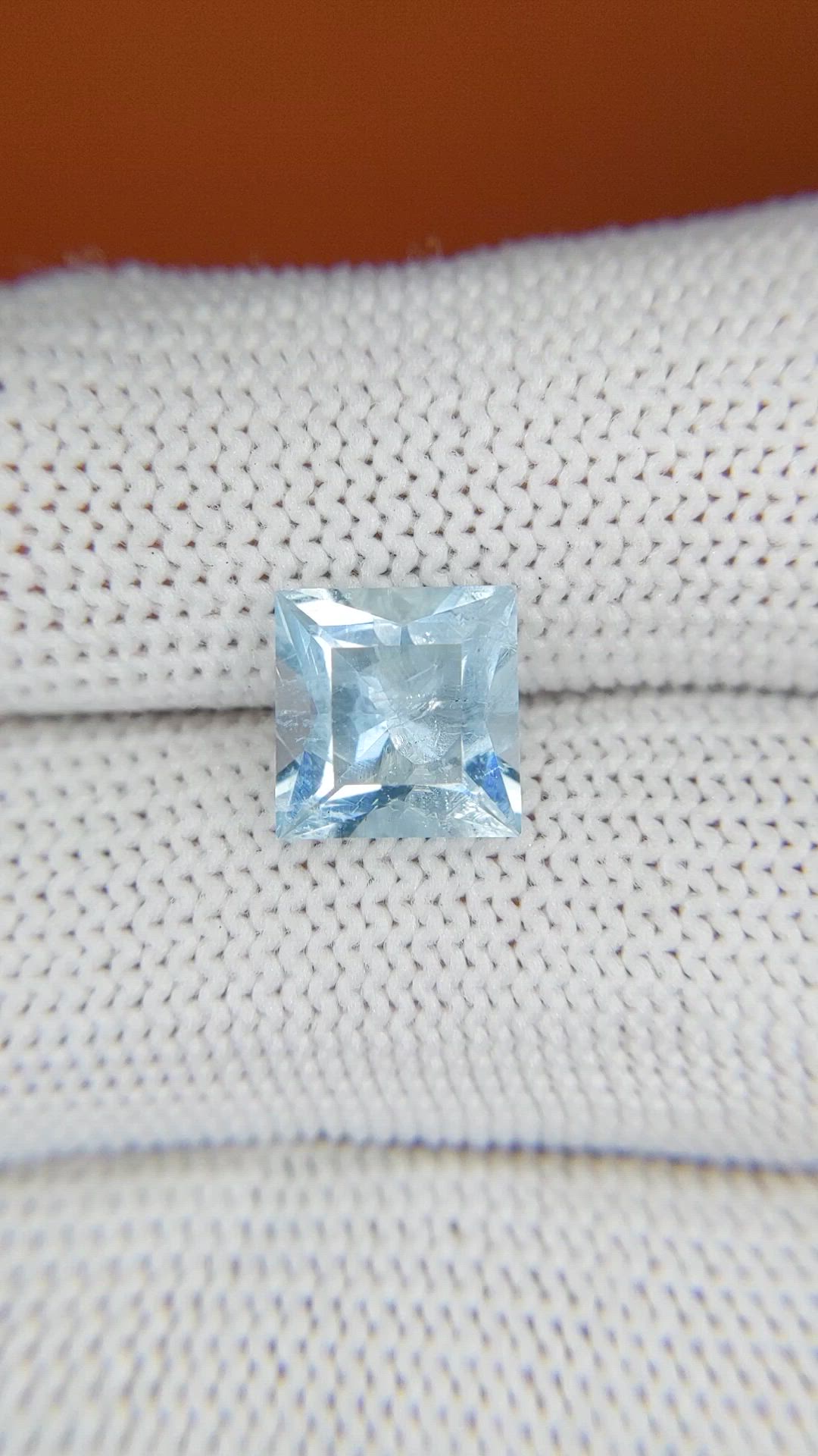 2.12 Ct. Blue Aquamarine from Madagascar Size Video