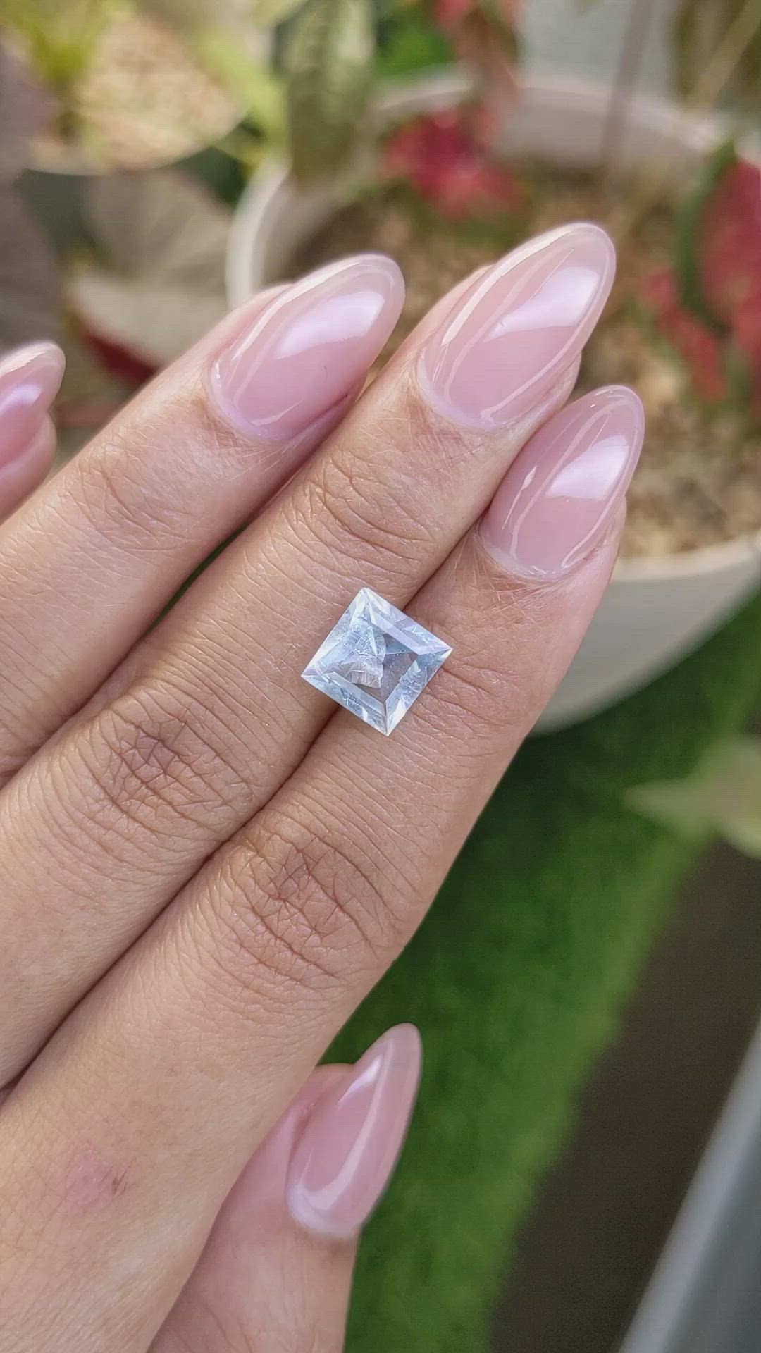 2.12 Ct. Blue Aquamarine from Madagascar Size Video