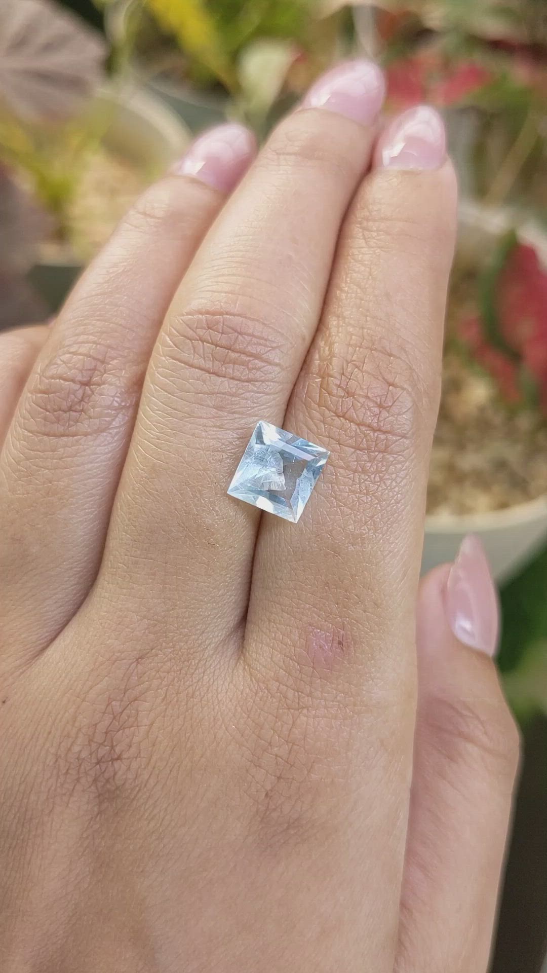 2.12 Ct. Blue Aquamarine from Madagascar Size Video