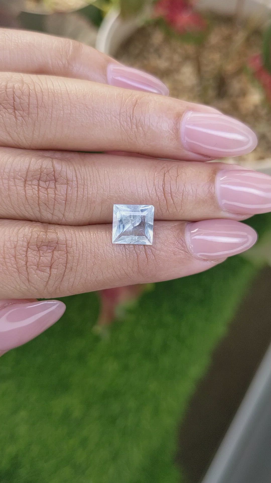 2.12 Ct. Blue Aquamarine from Madagascar Size Video