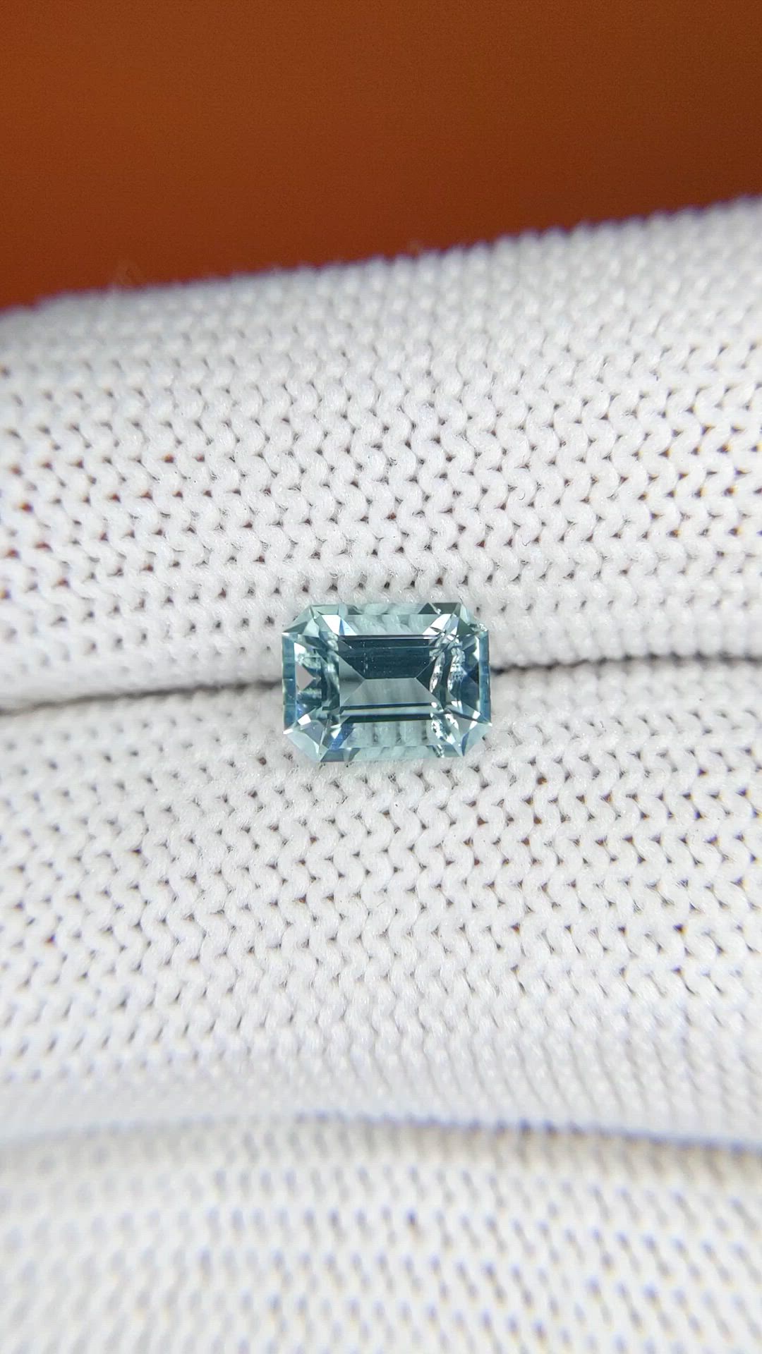 1.33 Ct. Greenish Blue Aquamarine from Madagascar Size Video
