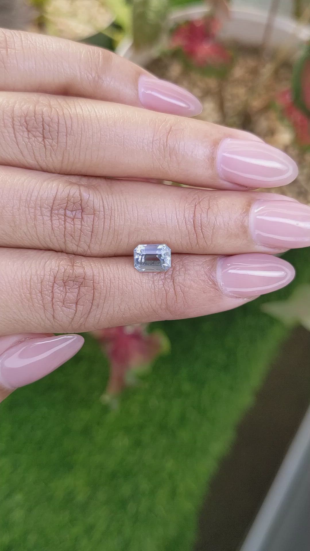 1.33 Ct. Greenish Blue Aquamarine from Madagascar Size Video