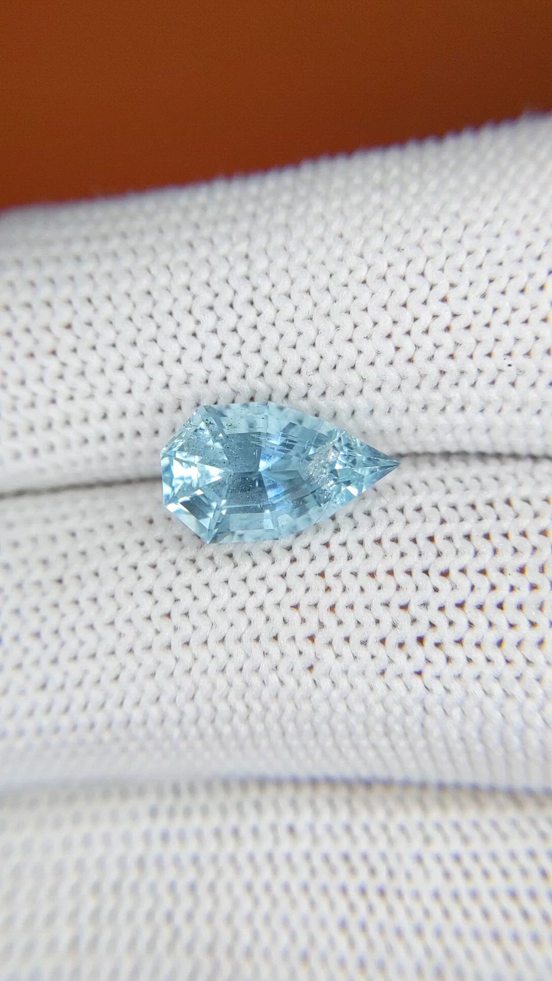2.64 Ct. Blue Aquamarine from Madagascar Size Video