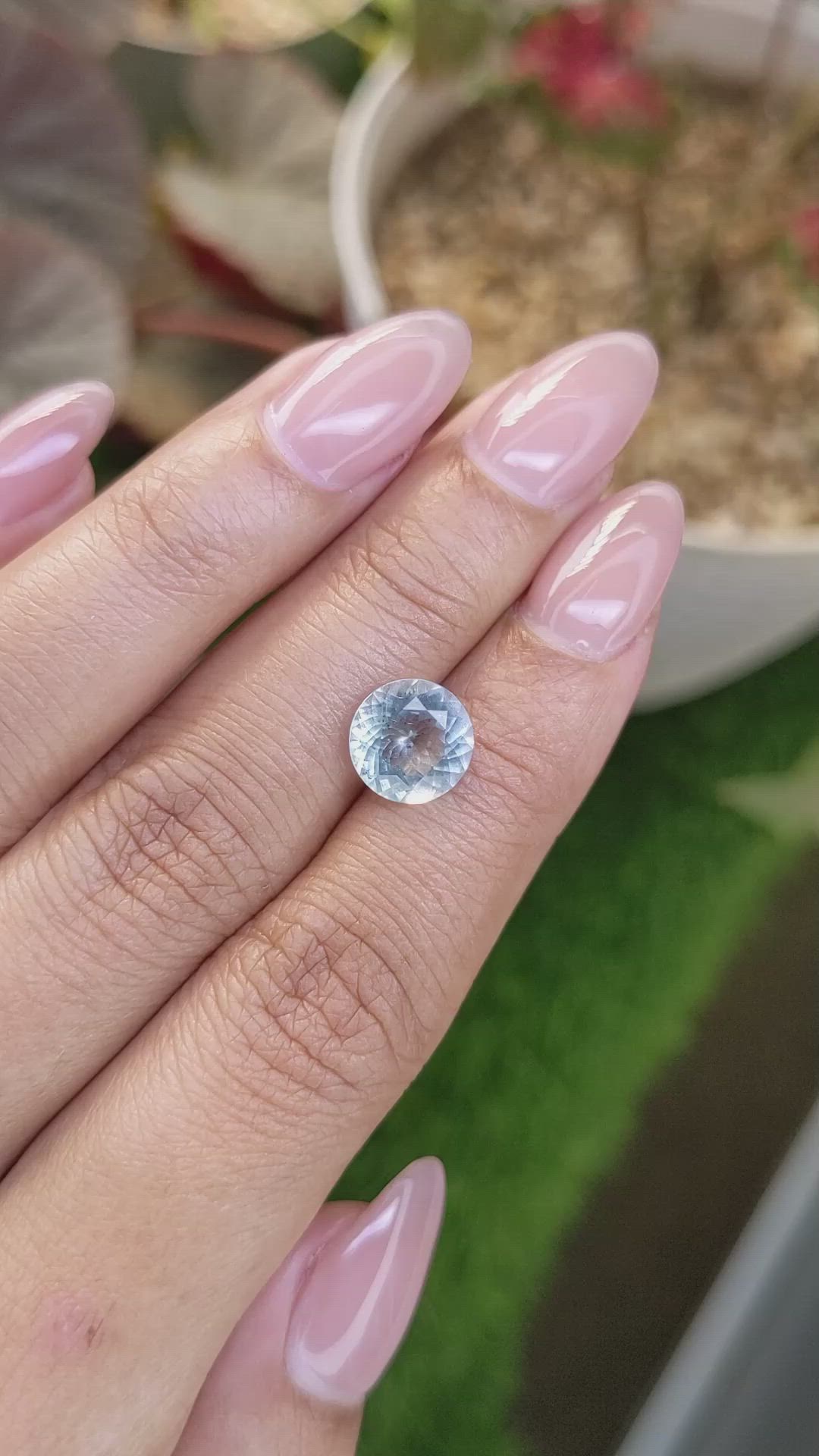 2.05 Ct. Blue Aquamarine from Madagascar Size Video
