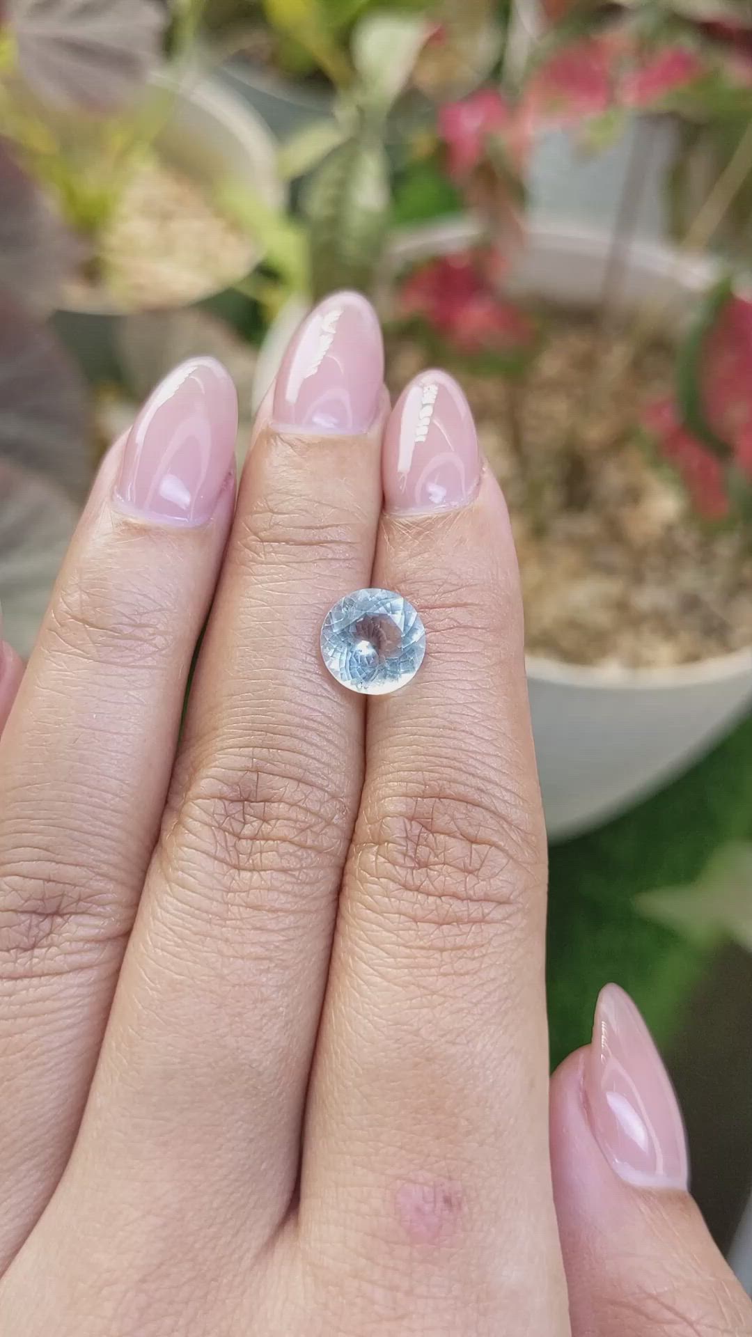 2.05 Ct. Blue Aquamarine from Madagascar Size Video