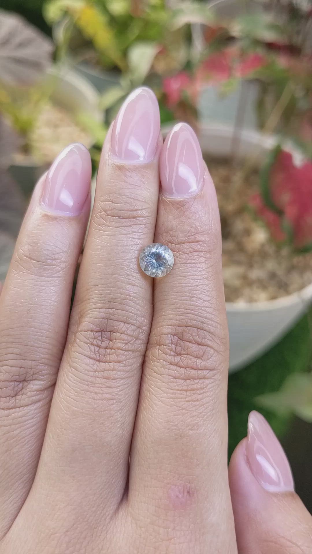 1.13 Ct. Bluish Green Aquamarine from Madagascar Size Video
